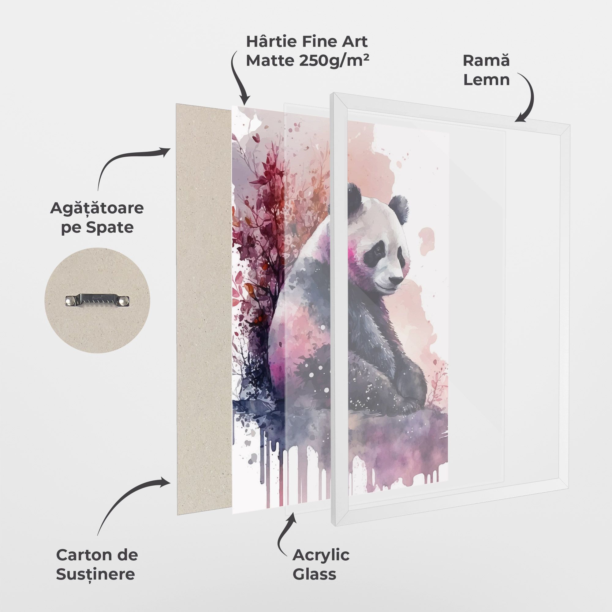 Purple Panda Art mockup 1