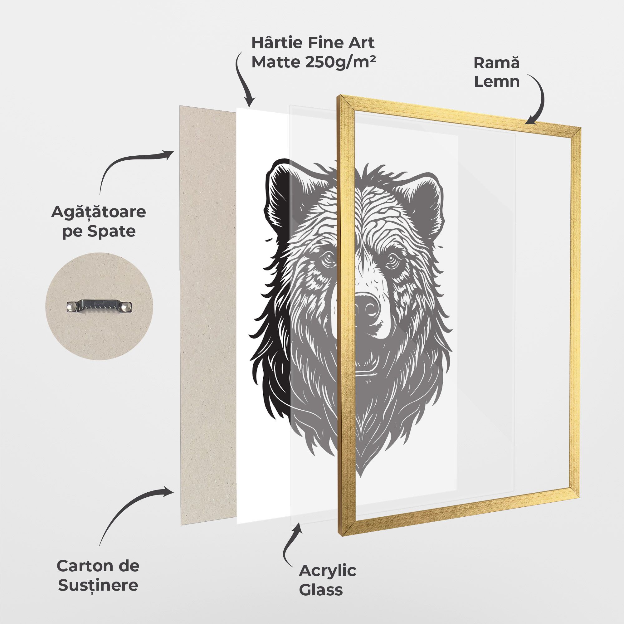 Bear Black Head mockup 1