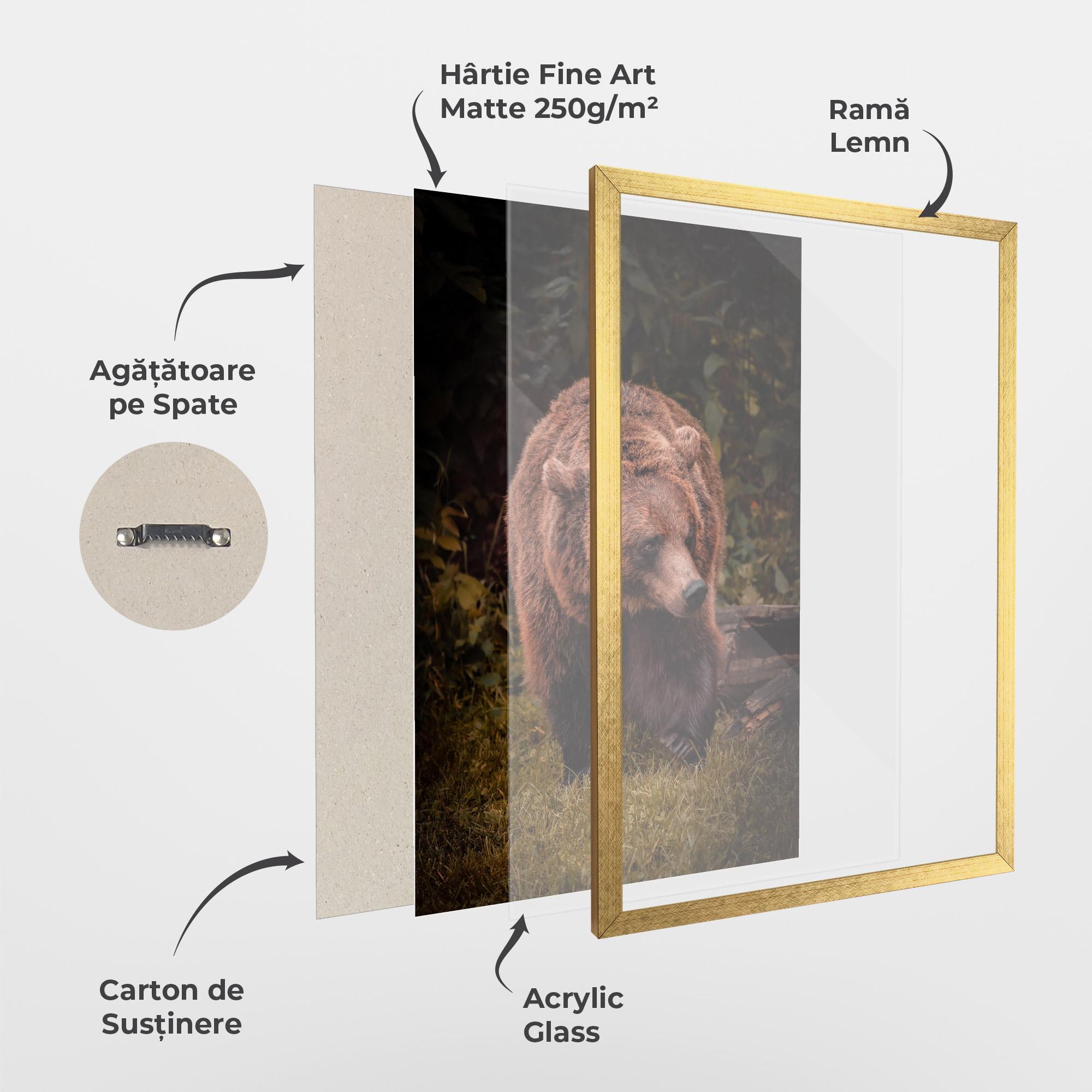 Poster Înrămat Brown Bear mockup 1