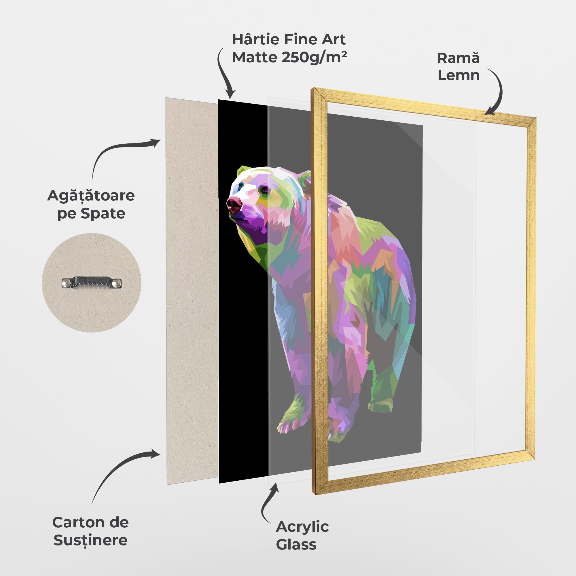 Colorful Icebear mockup 1