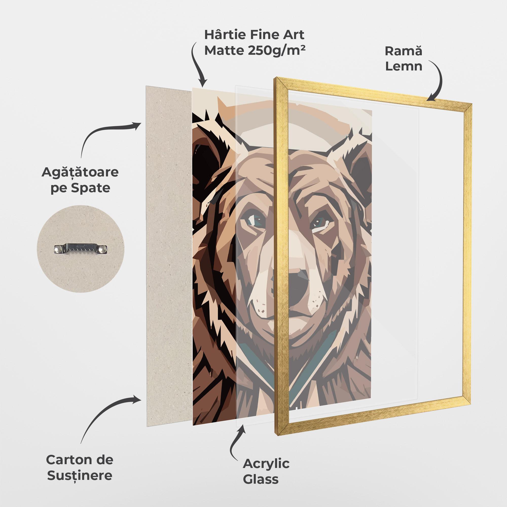 Poster Înrămat Grizzly Art mockup 1