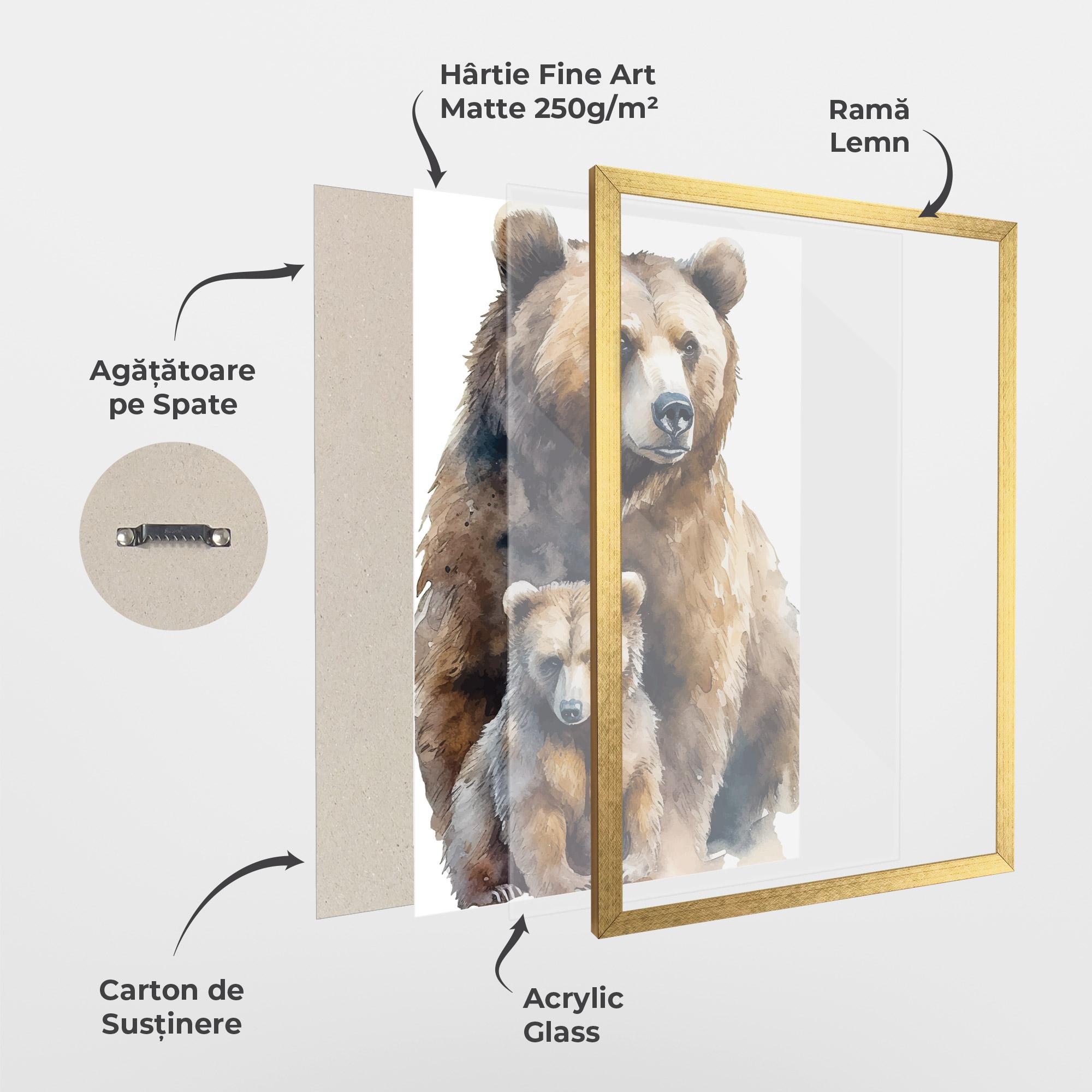 Poster Înrămat Mama Bear mockup 1