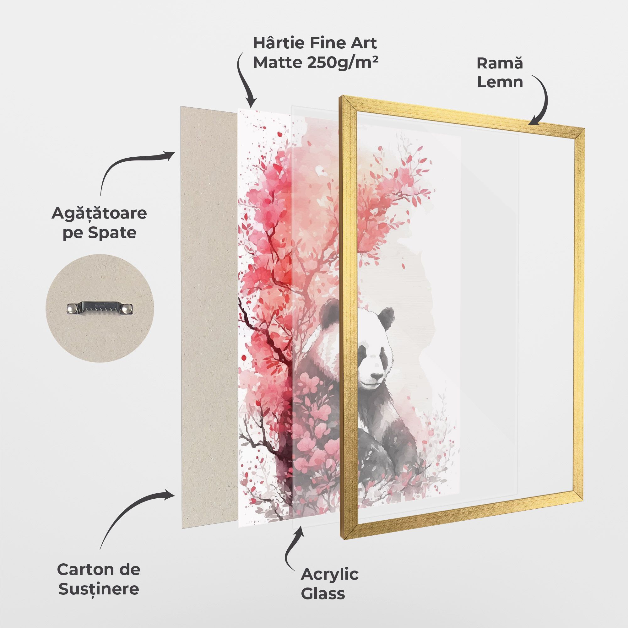 Pink Flower Panda mockup 1