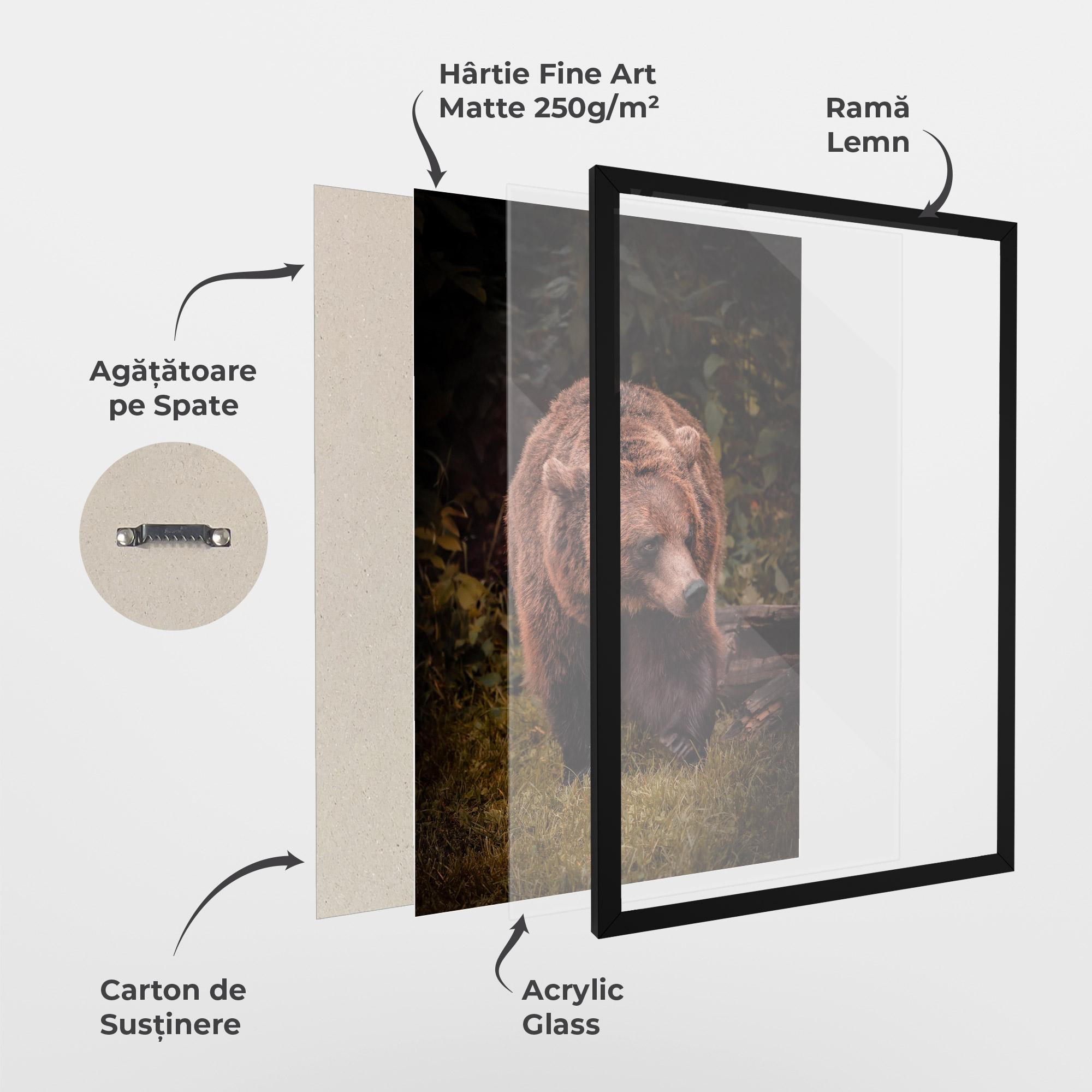 Poster Înrămat Brown Bear mockup 1