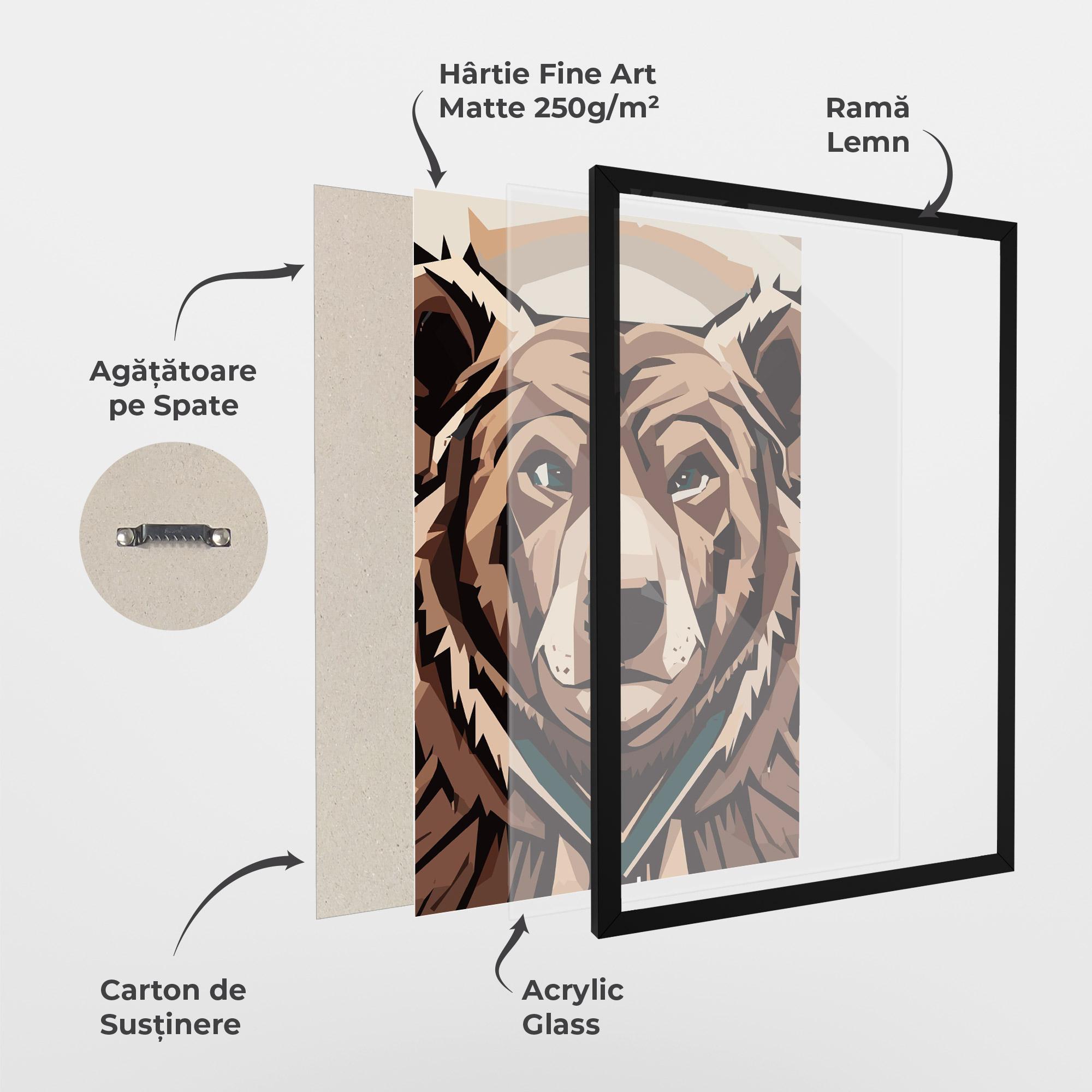 Poster Înrămat Grizzly Art mockup 1