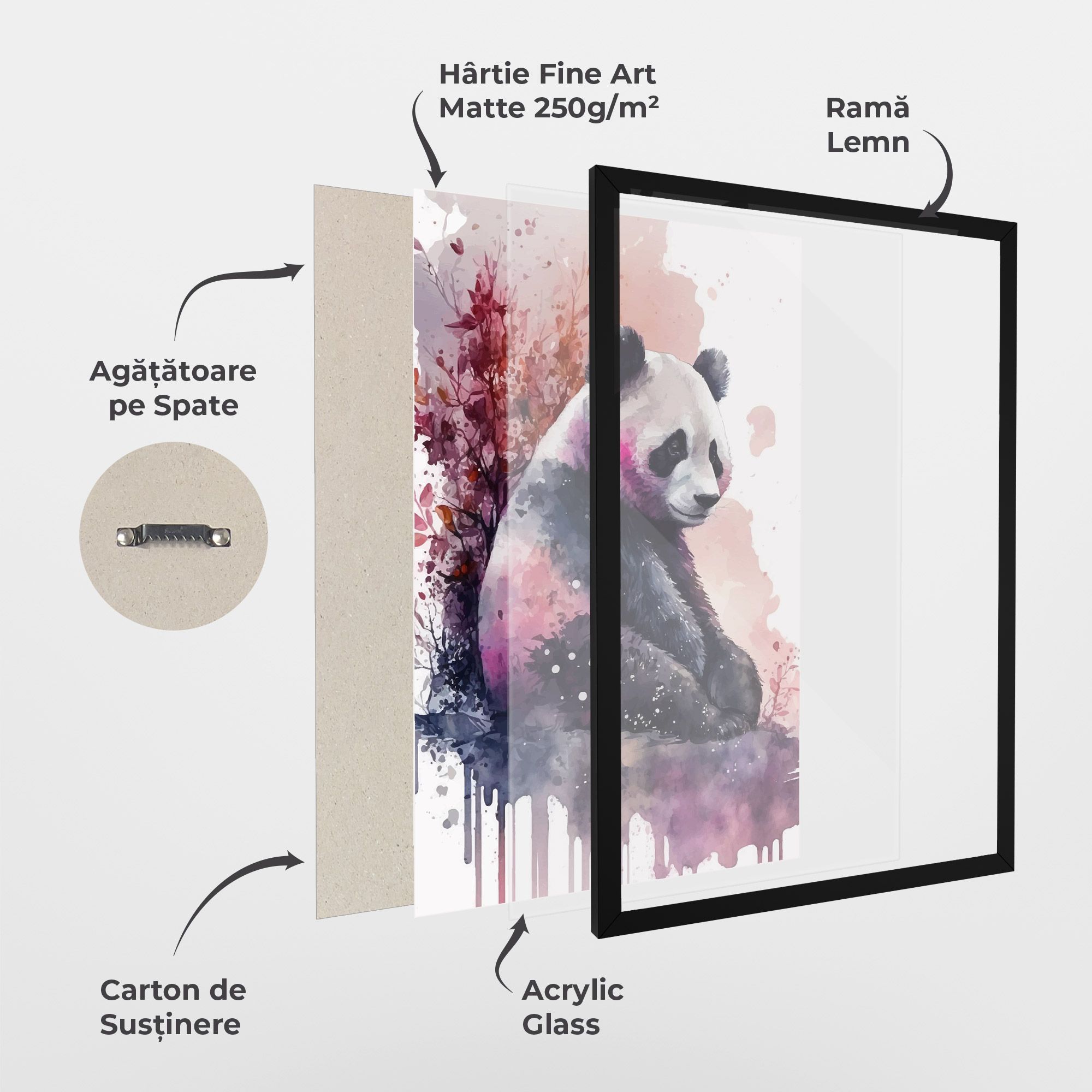 Purple Panda Art mockup 1