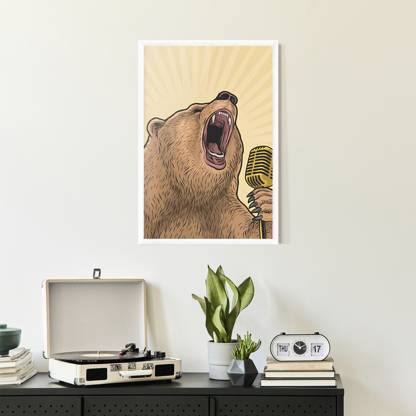 Bear Singing mockup 2