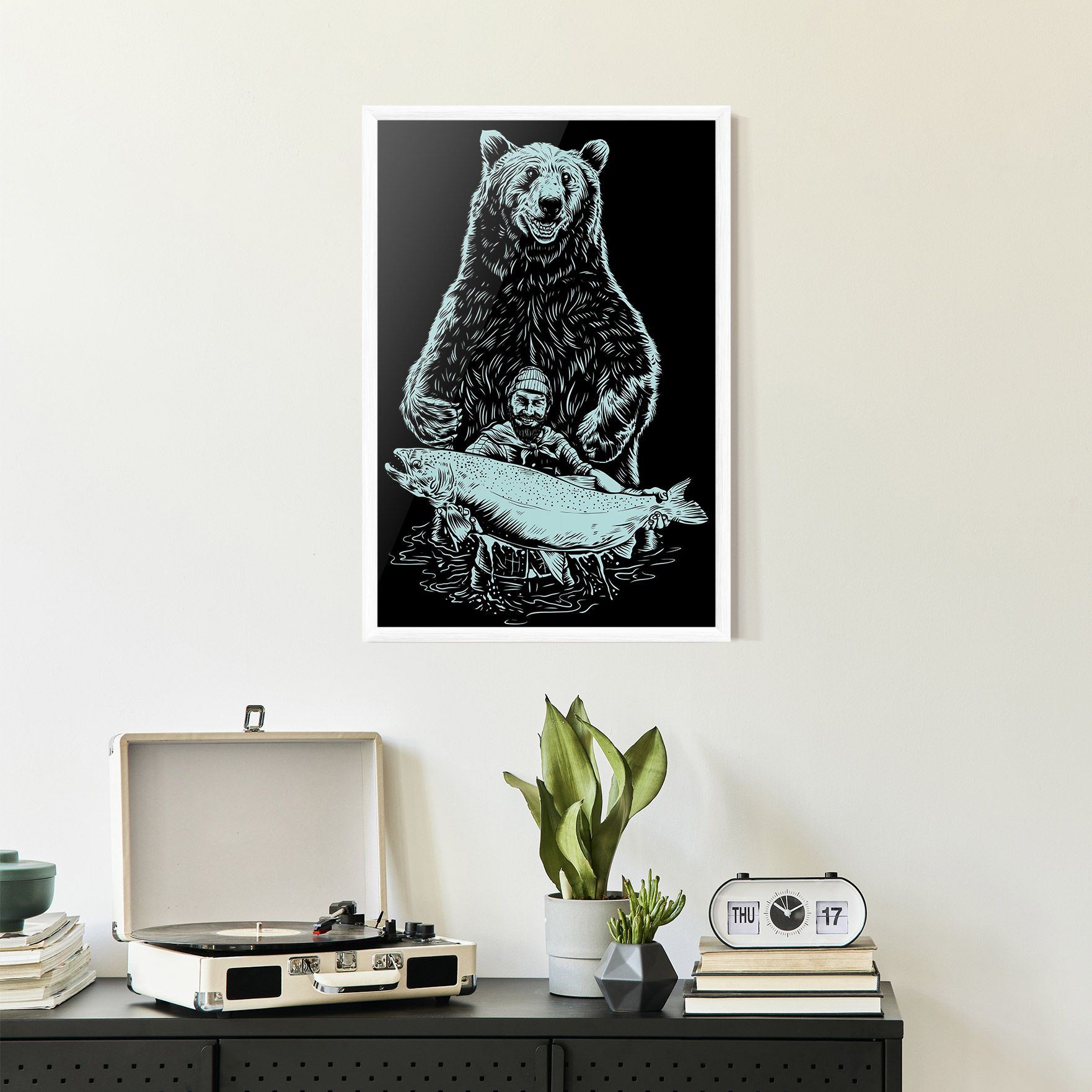 Fishing Bear mockup 2