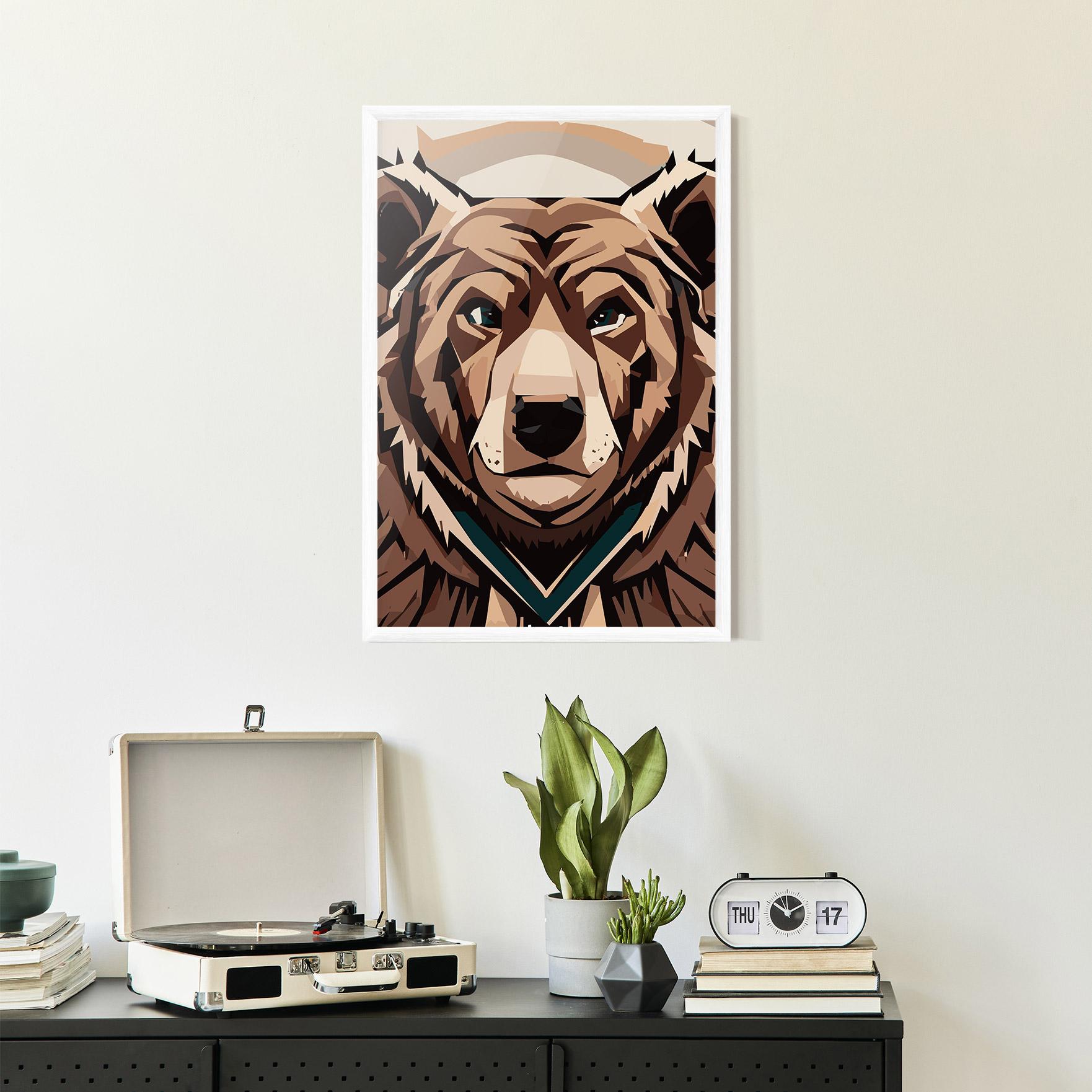 Poster Înrămat Grizzly Art mockup 2
