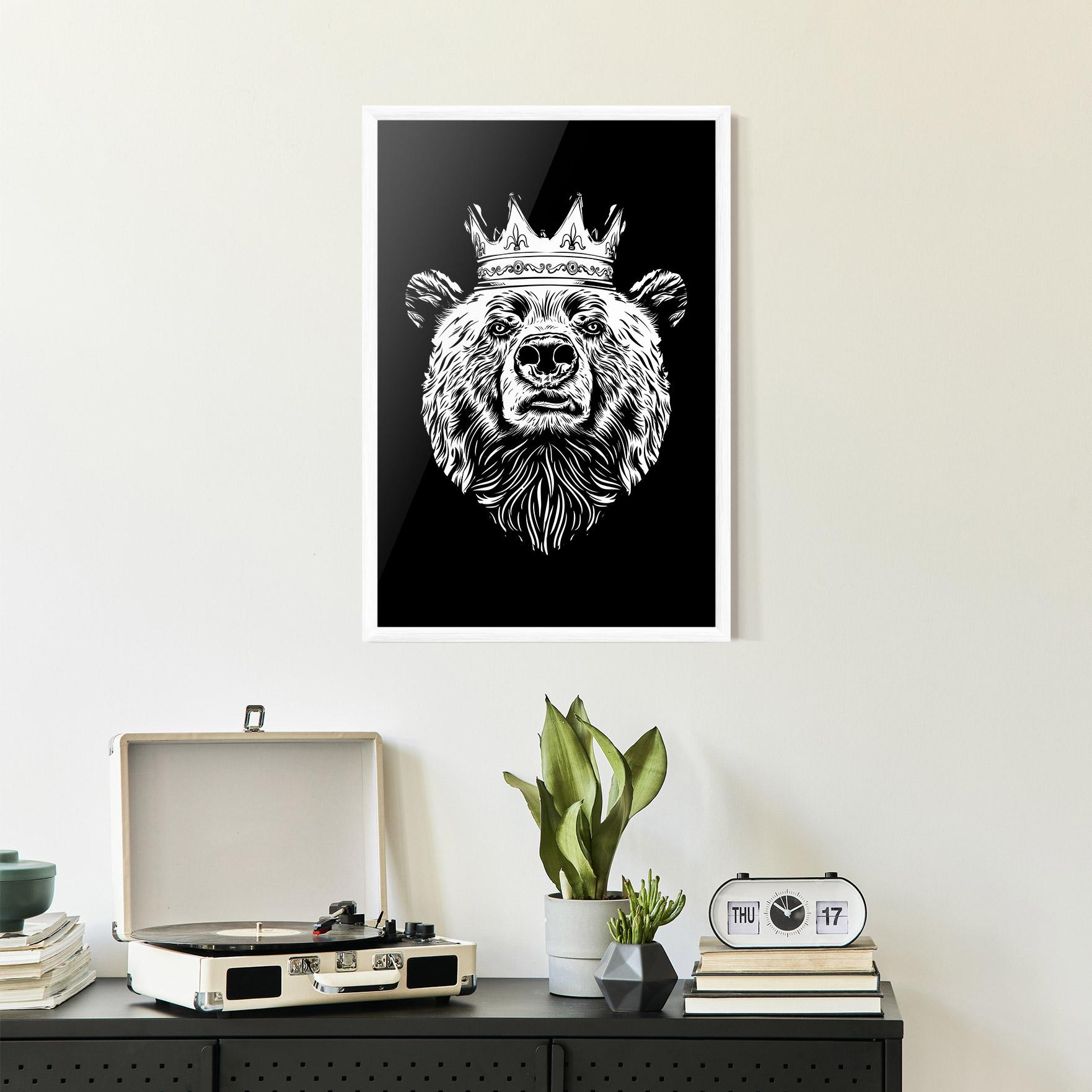 Poster Înrămat King Bear mockup 2
