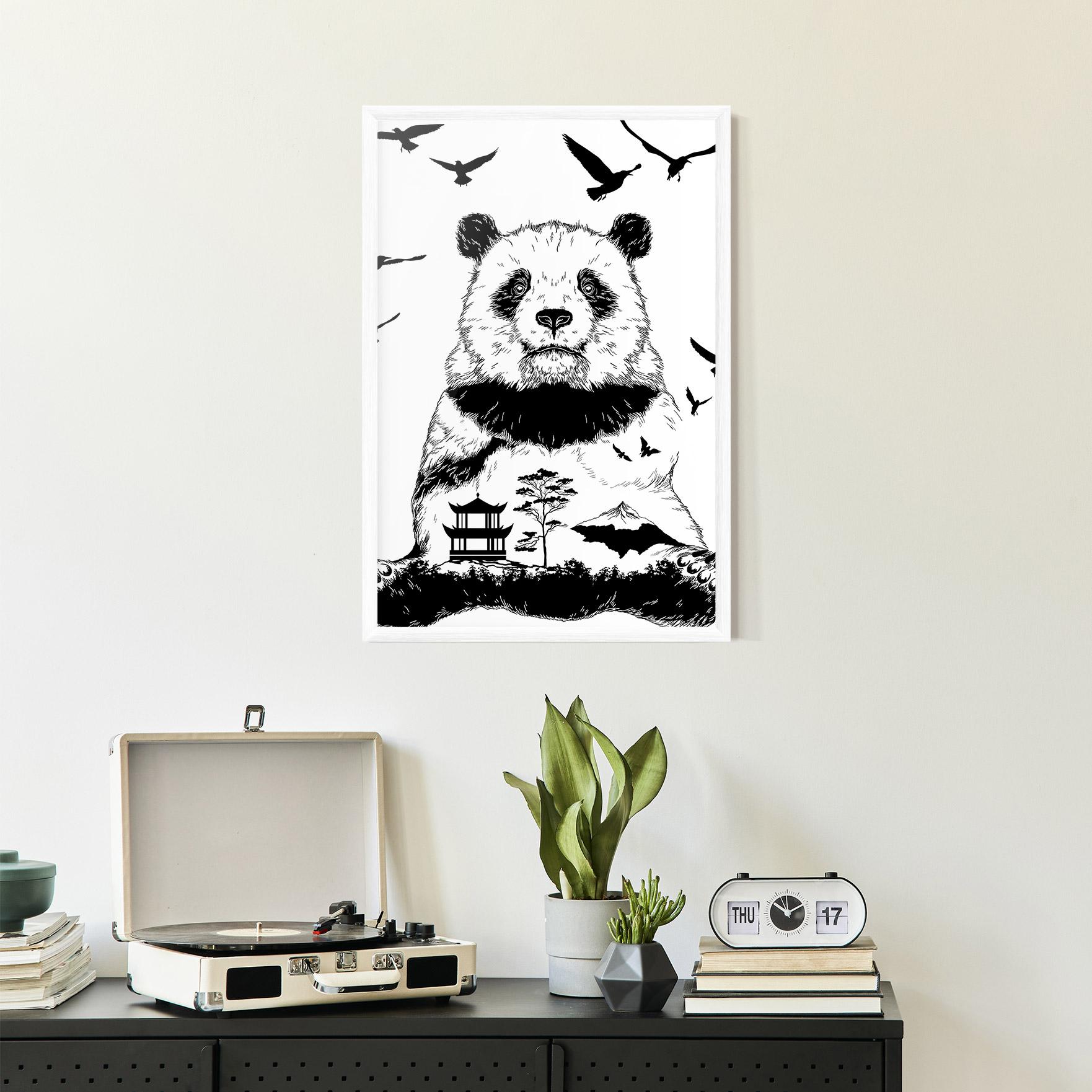Poster Înrămat Panda Bear mockup 2