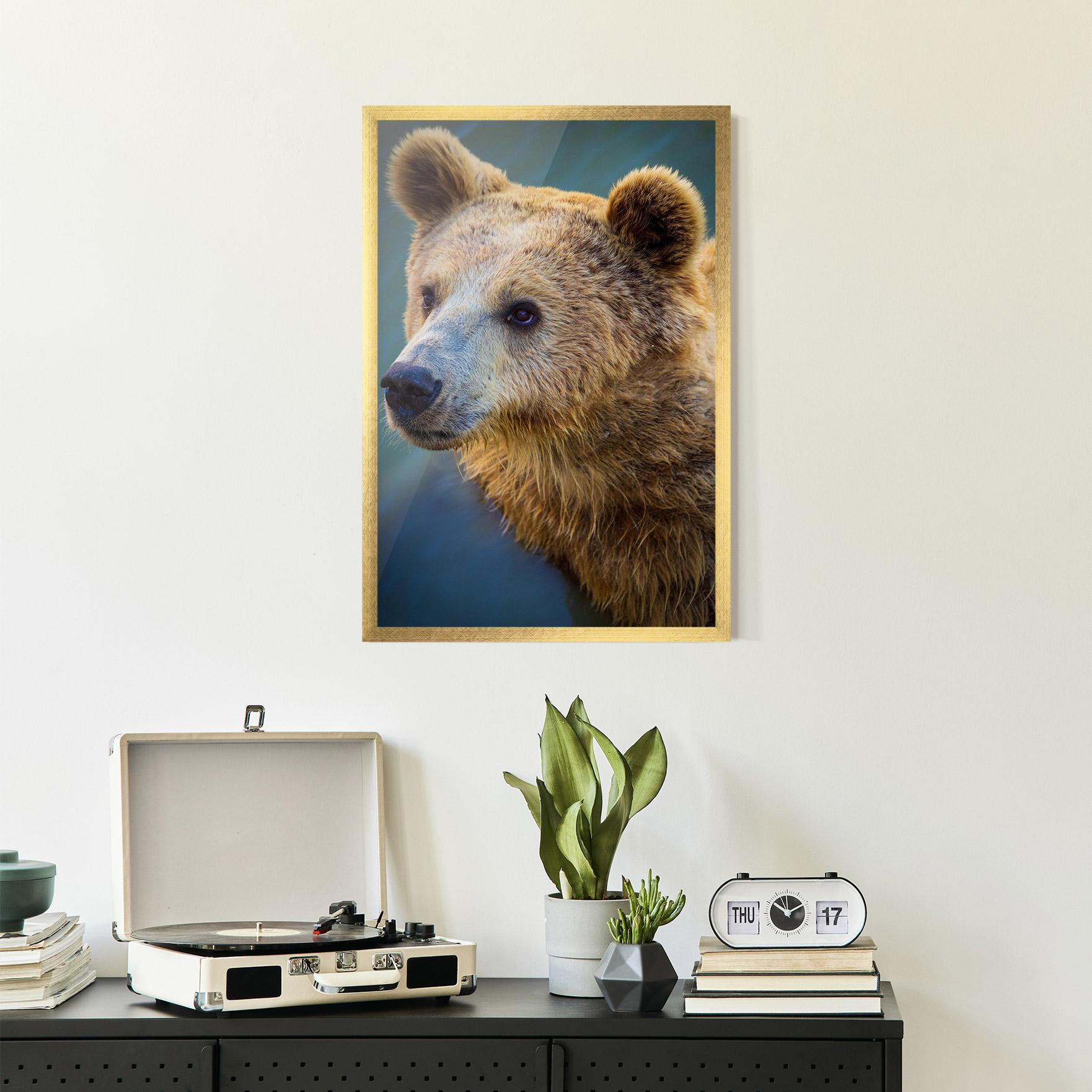 Poster Înrămat Bear Head mockup 2