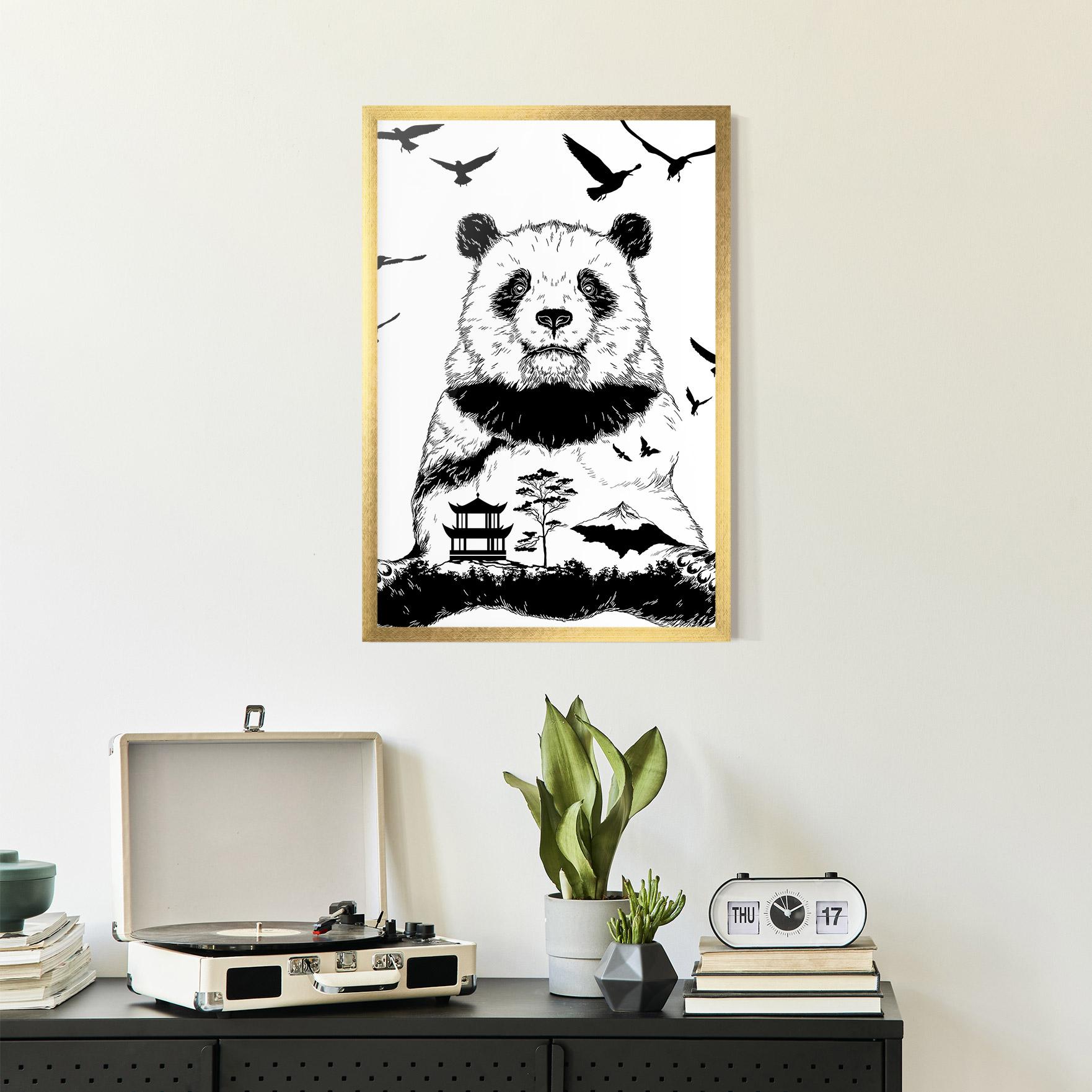 Poster Înrămat Panda Bear mockup 2