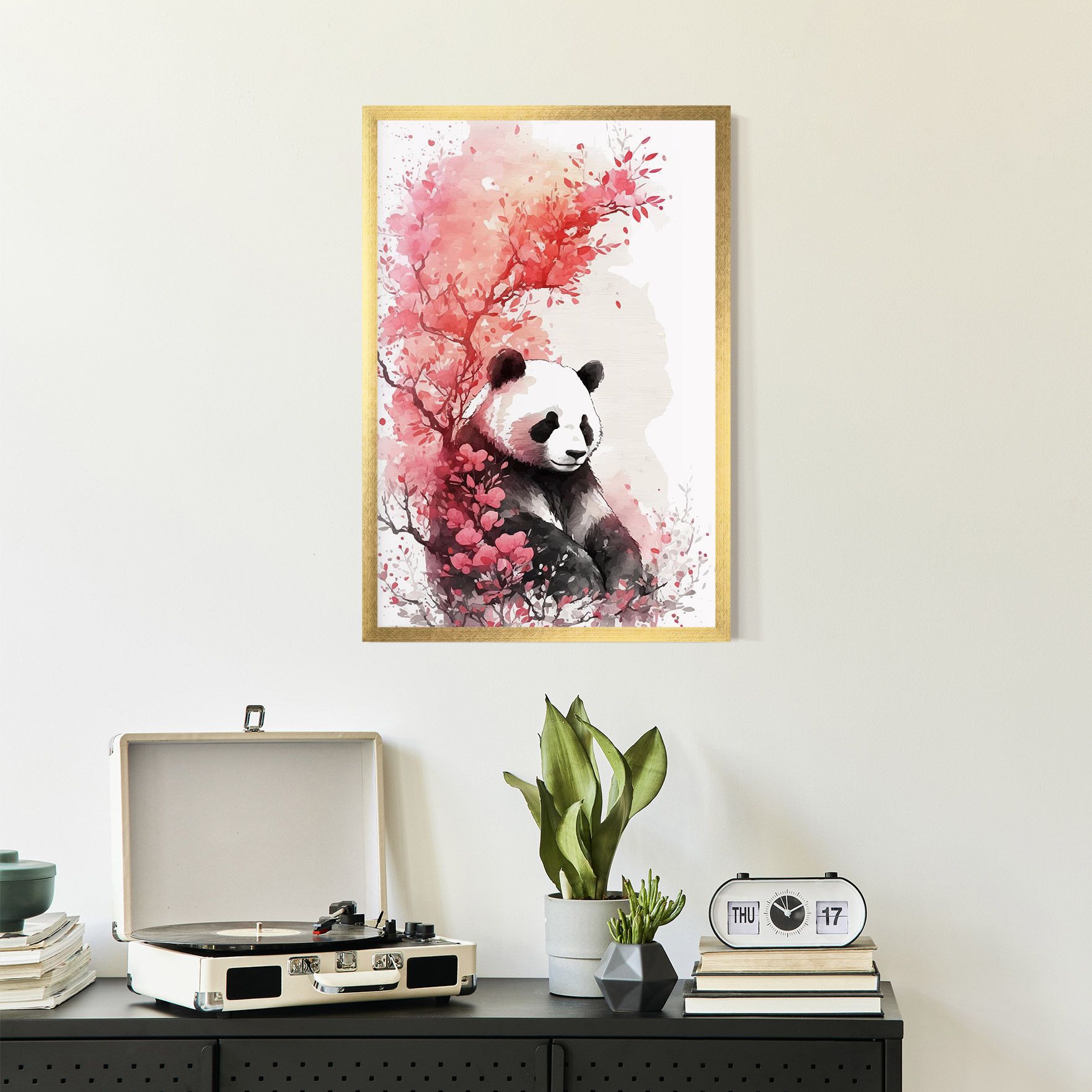 Pink Flower Panda mockup 2