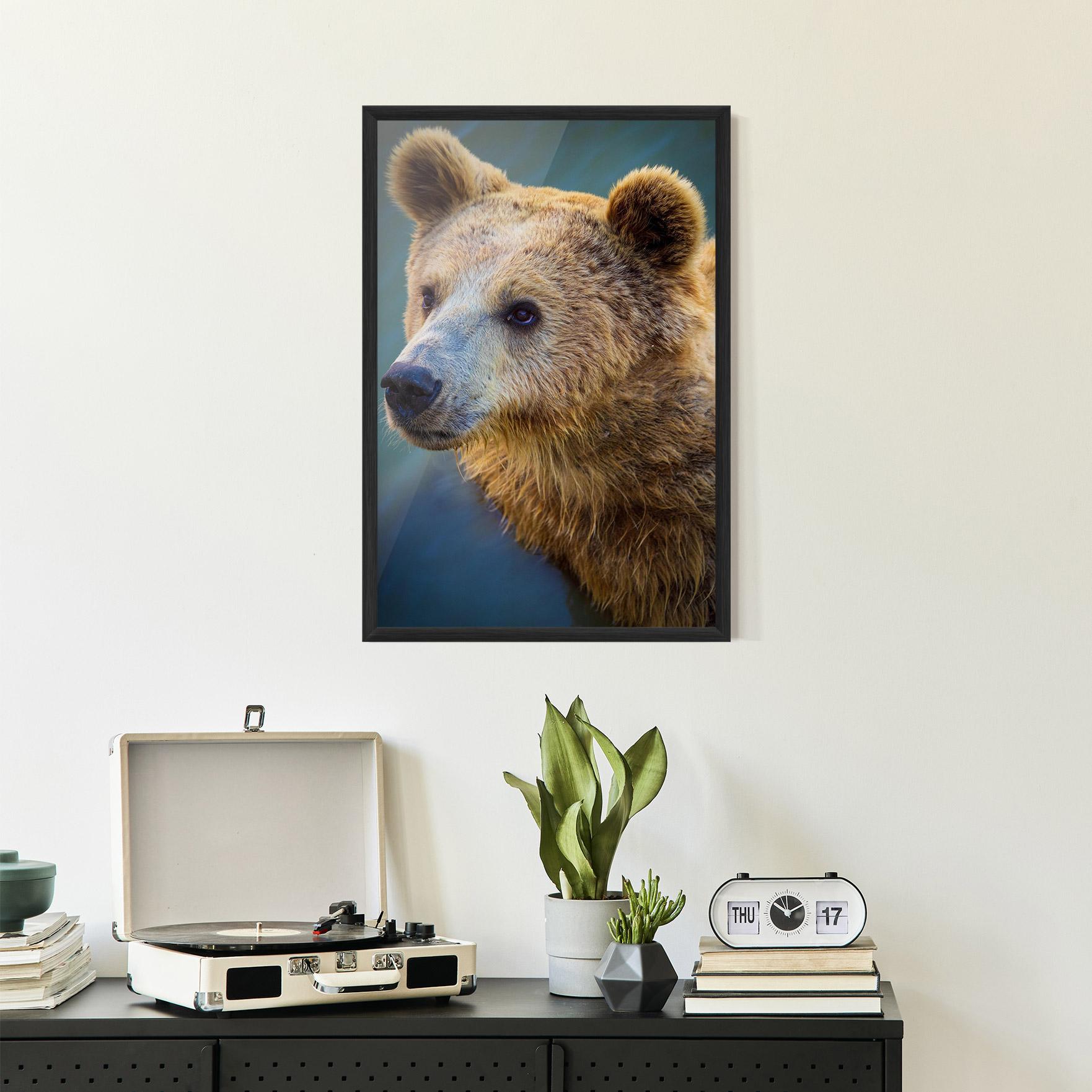 Poster Înrămat Bear Head mockup 2
