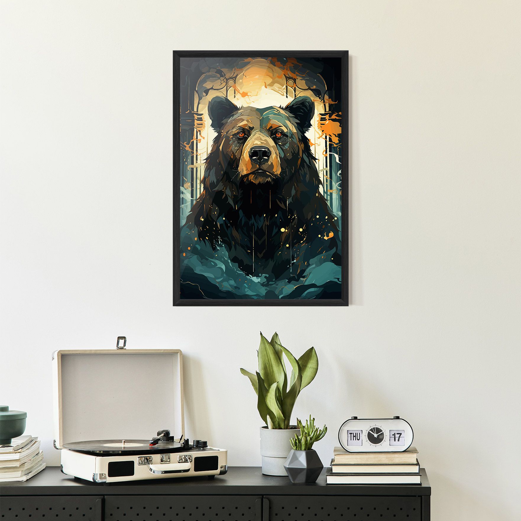 Brown Bear Art mockup 2