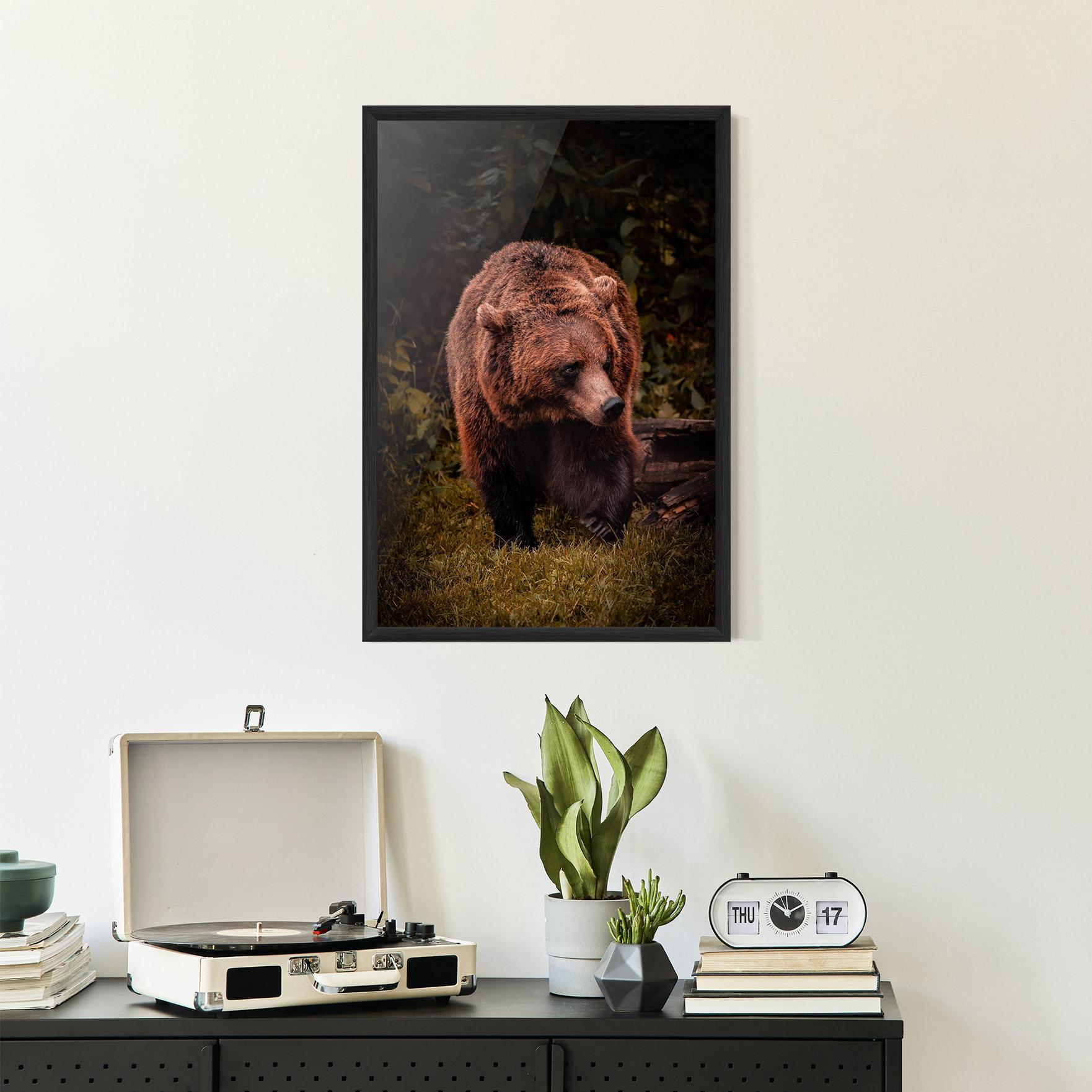 Poster Înrămat Brown Bear mockup 2