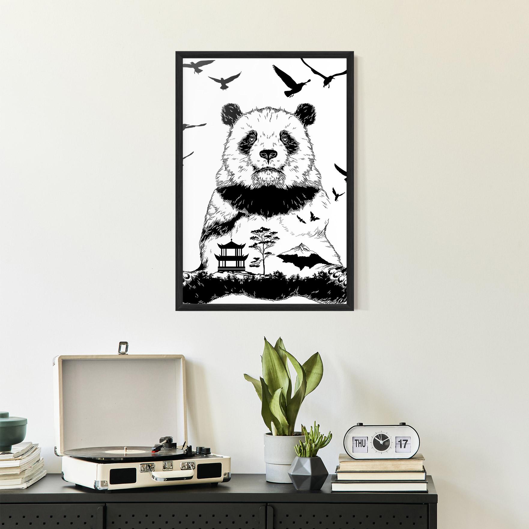 Poster Înrămat Panda Bear mockup 2