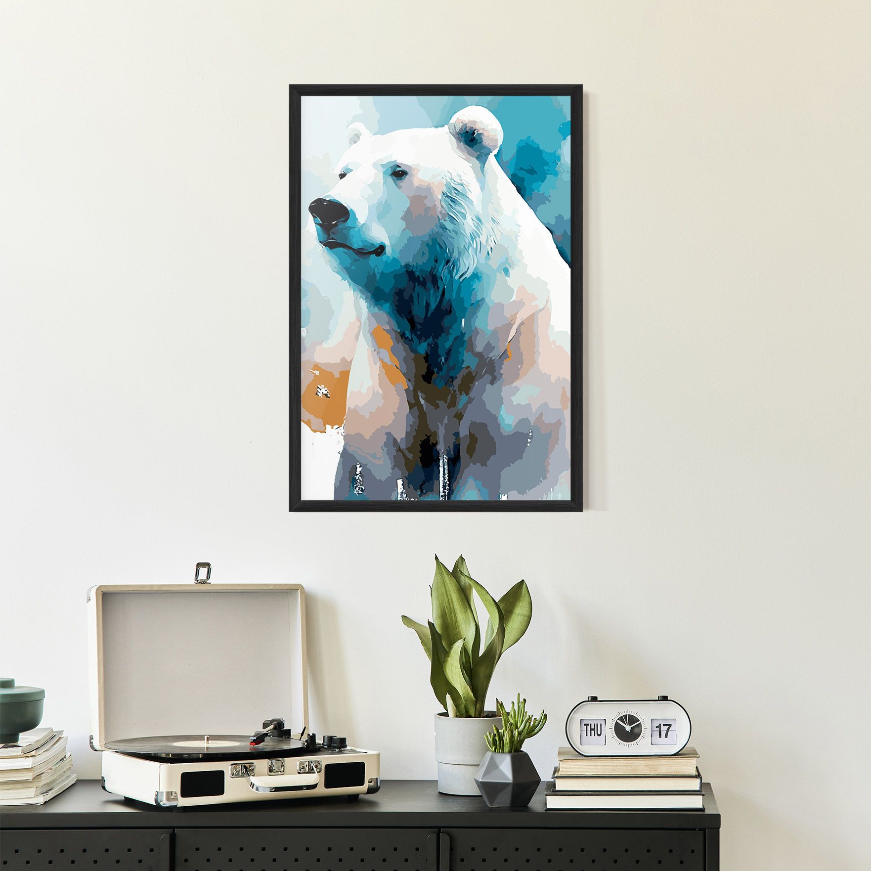 Polar White Bear mockup 2