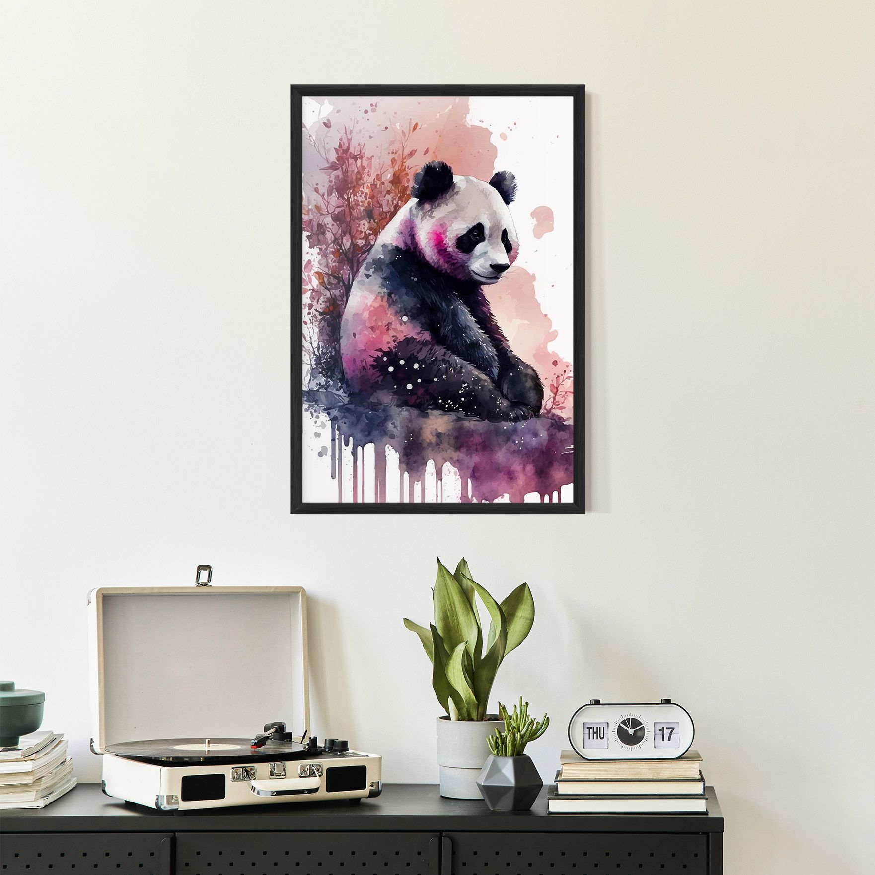 Purple Panda Art mockup 2