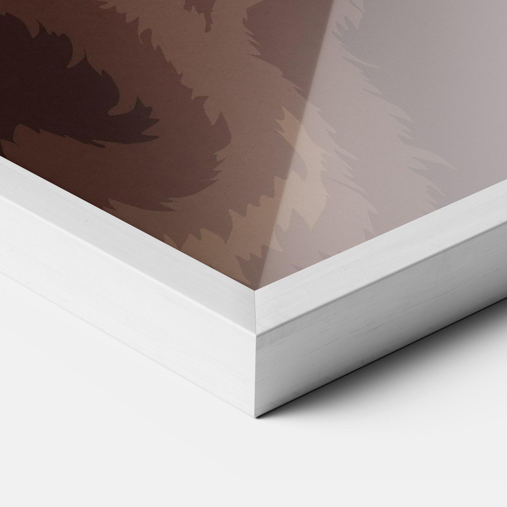 Poster Înrămat Bear Bone Art mockup 3