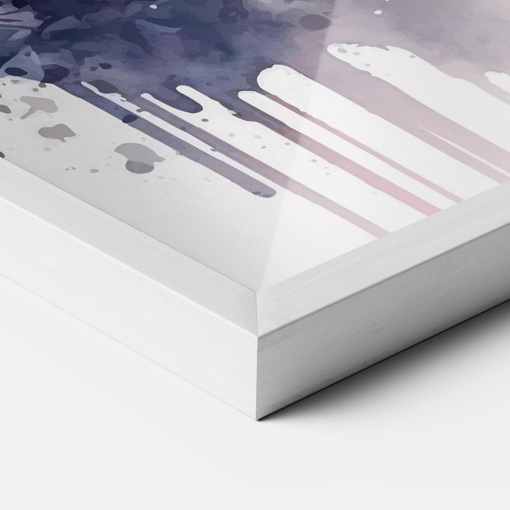 Poster Înrămat Purple Panda Art mockup 3