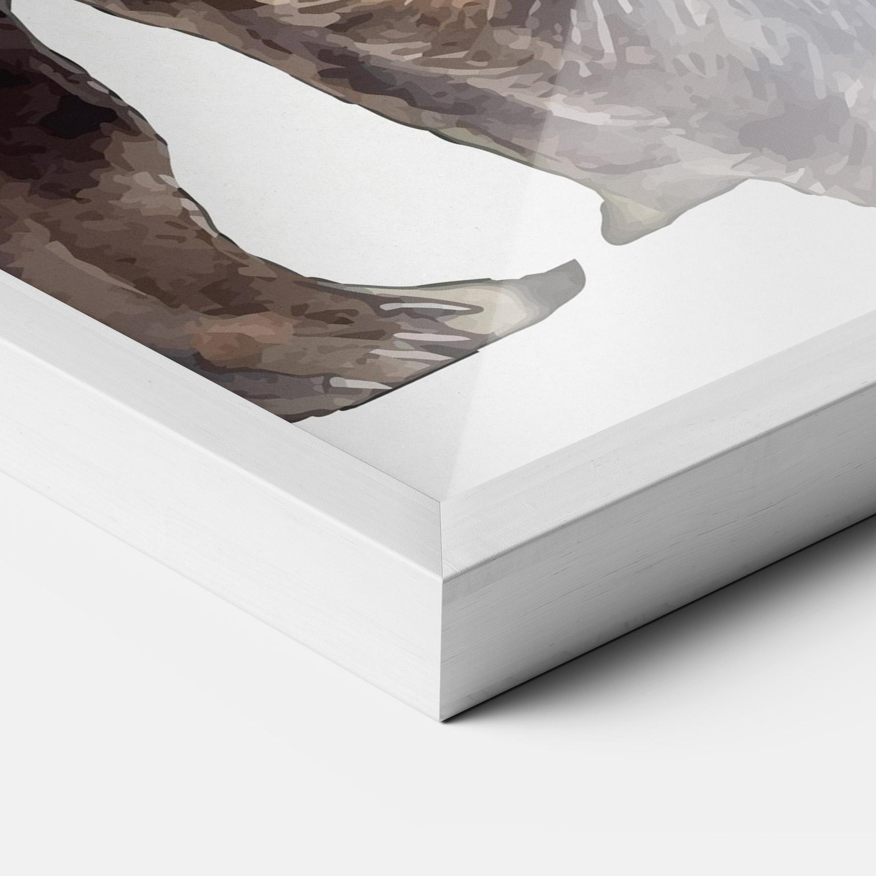 Poster Înrămat Watercolor Bear Art mockup 3