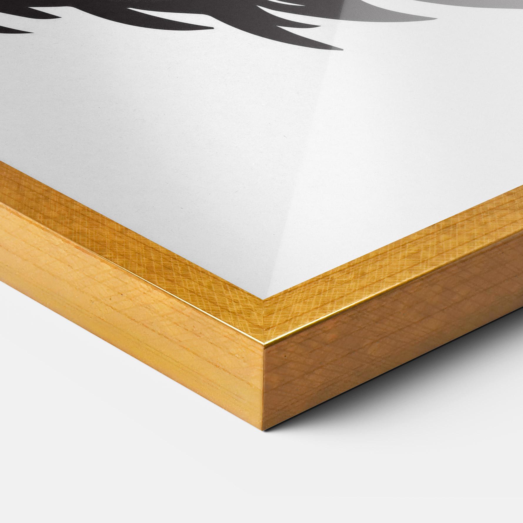 Poster Înrămat Bear Black Head mockup 3