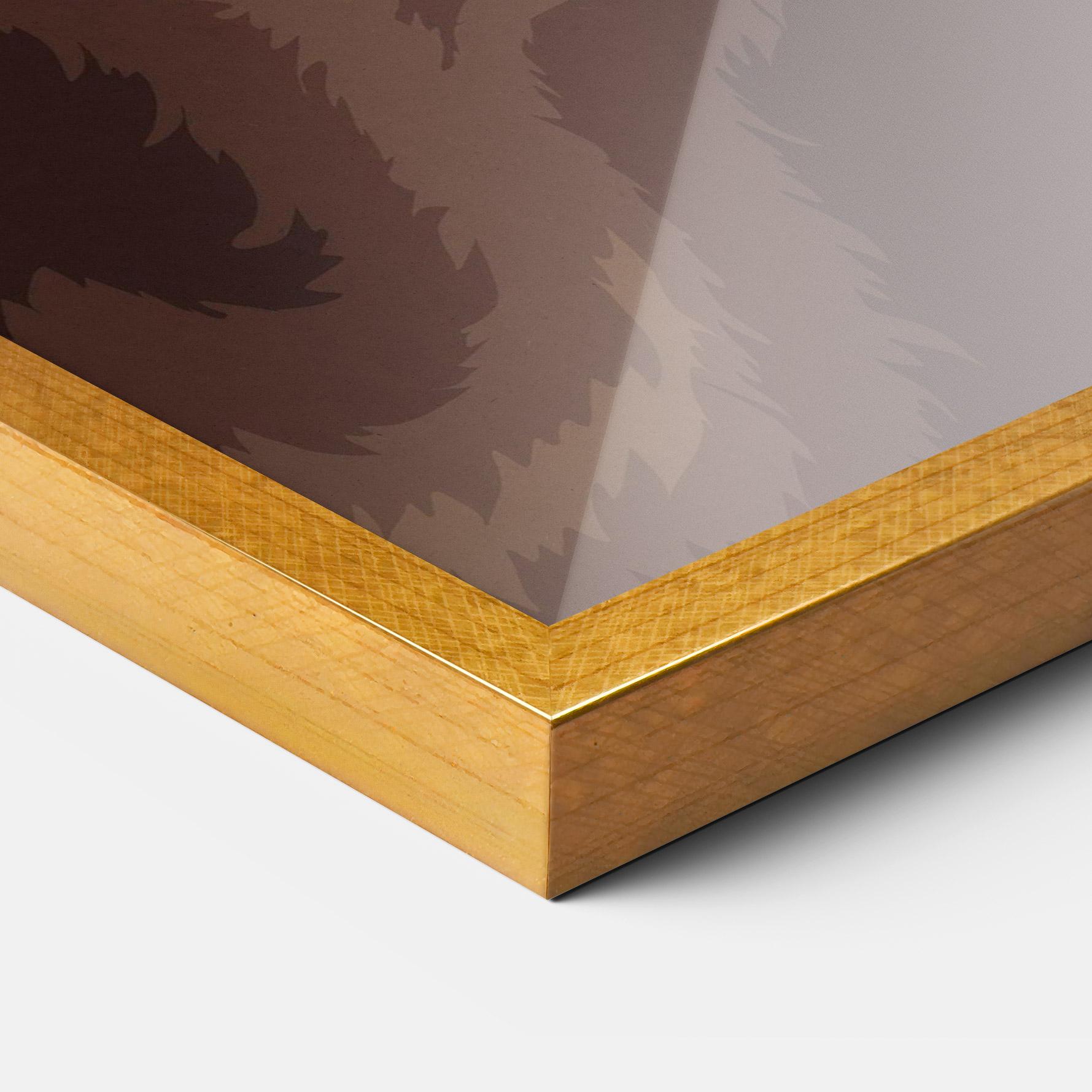 Poster Înrămat Bear Bone Art mockup 3