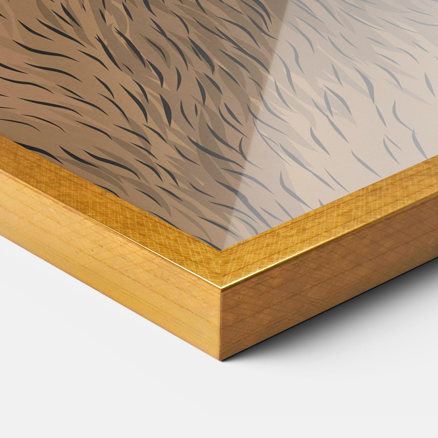 Poster Înrămat Bear Singing mockup 3