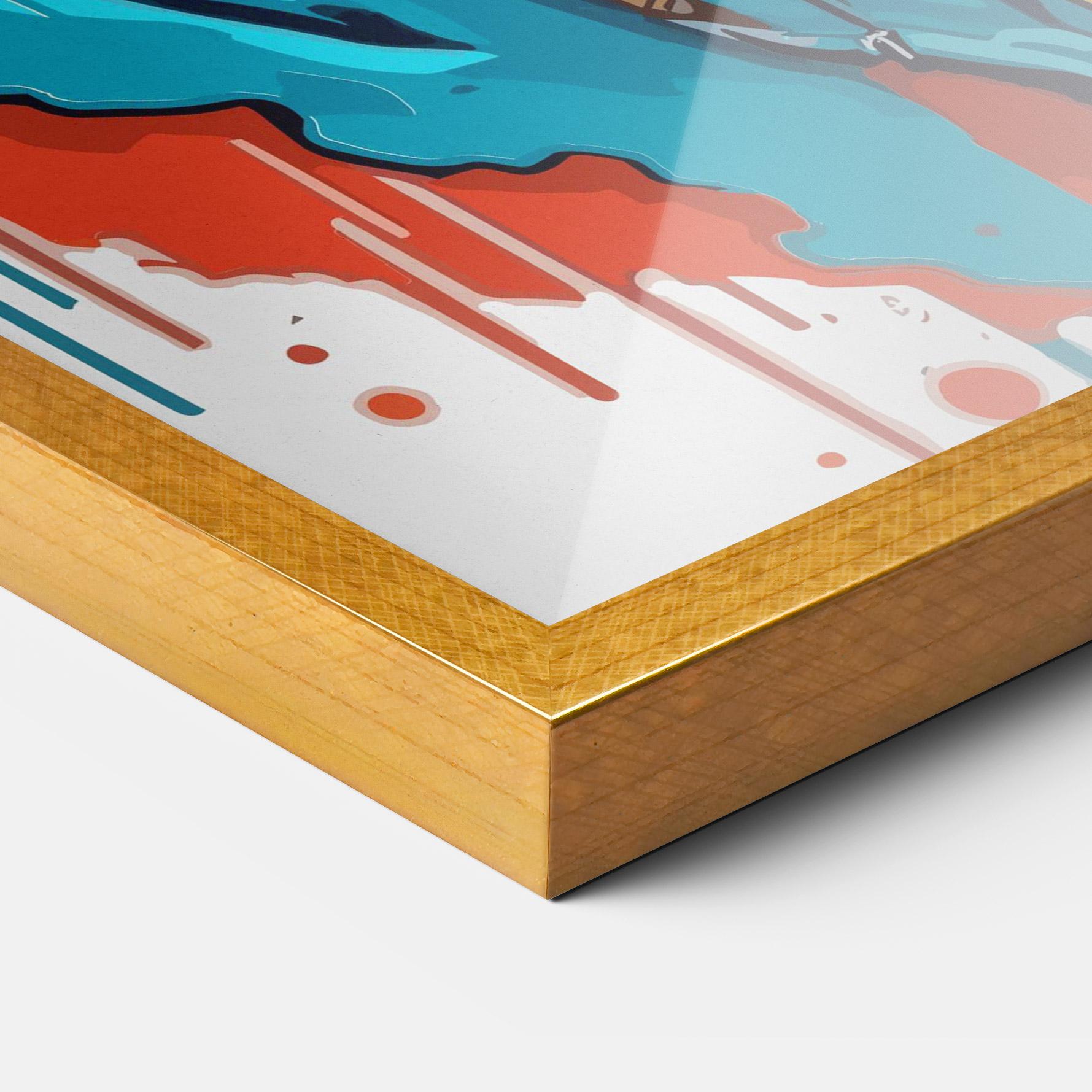 Poster Înrămat Music Panda mockup 3