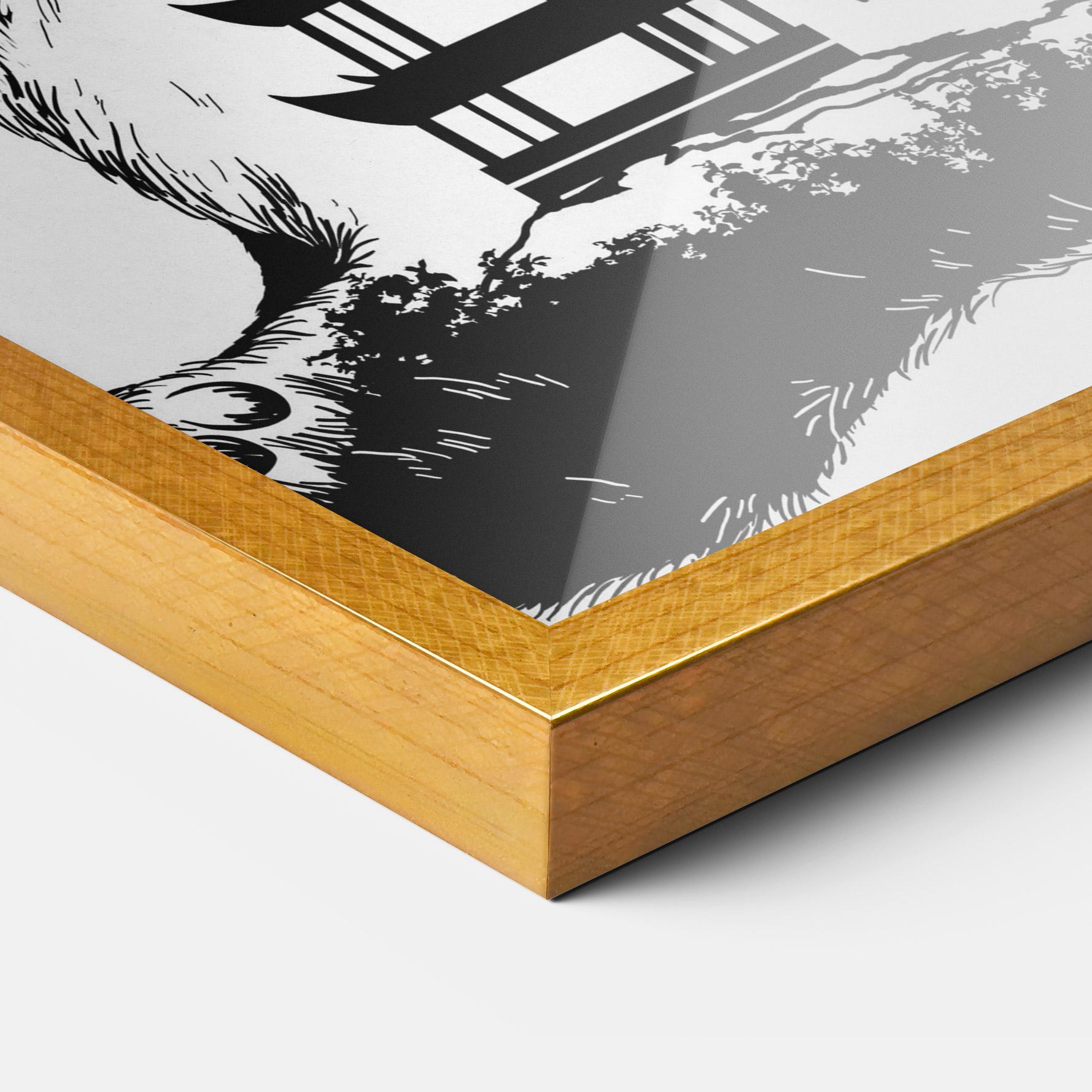 Poster Înrămat Panda Bear mockup 3