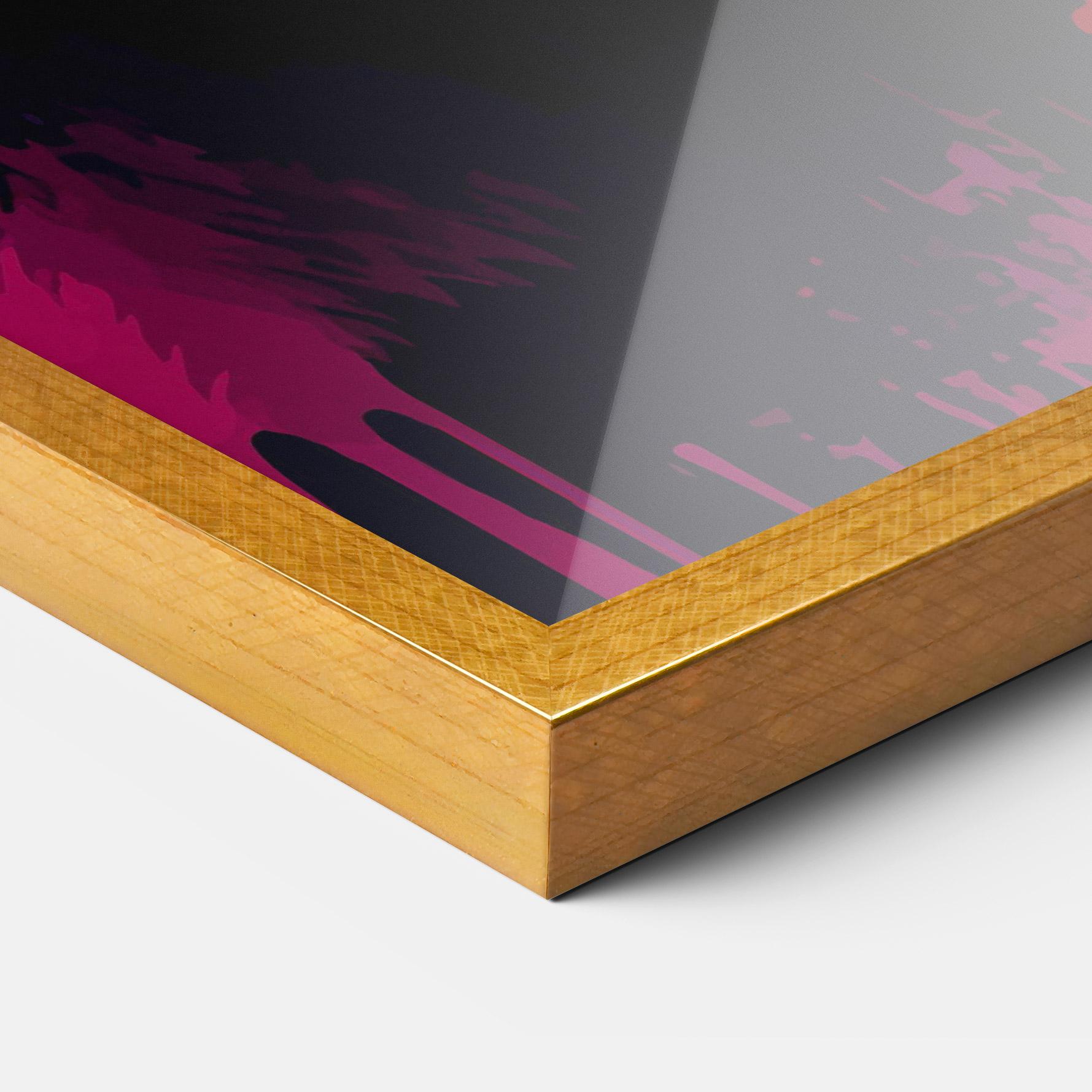 Poster Înrămat Panda Color Art mockup 3