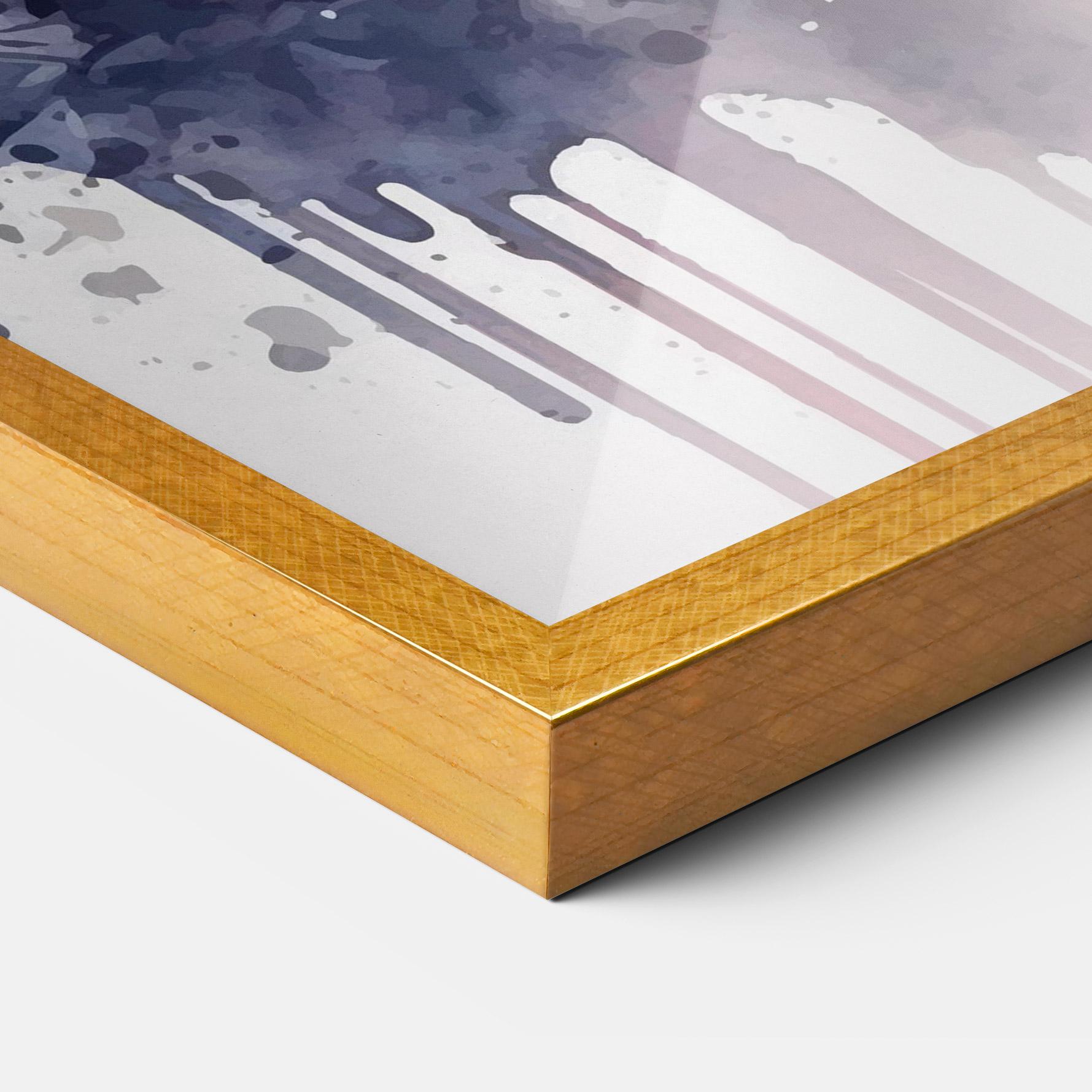 Poster Înrămat Purple Panda Art mockup 3