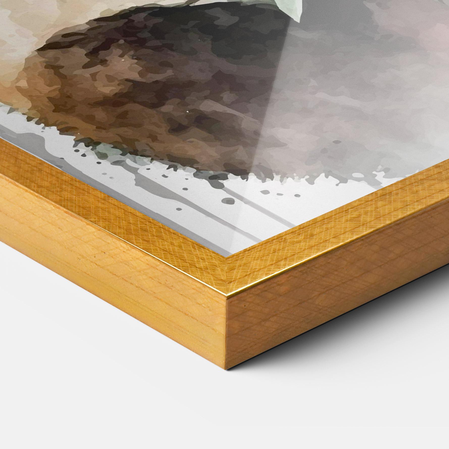 Poster Înrămat Red Flower Panda mockup 3