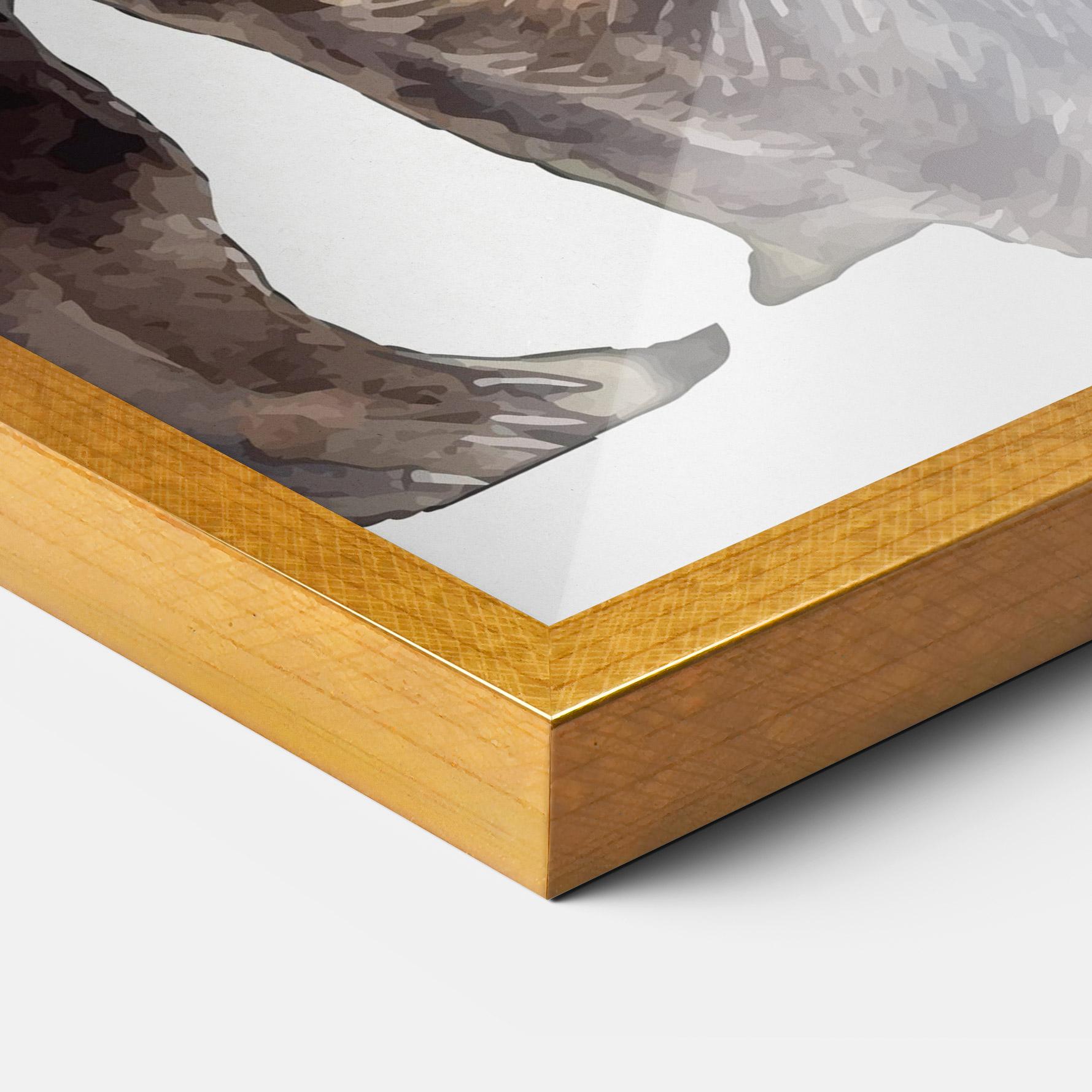 Poster Înrămat Watercolor Bear Art mockup 3