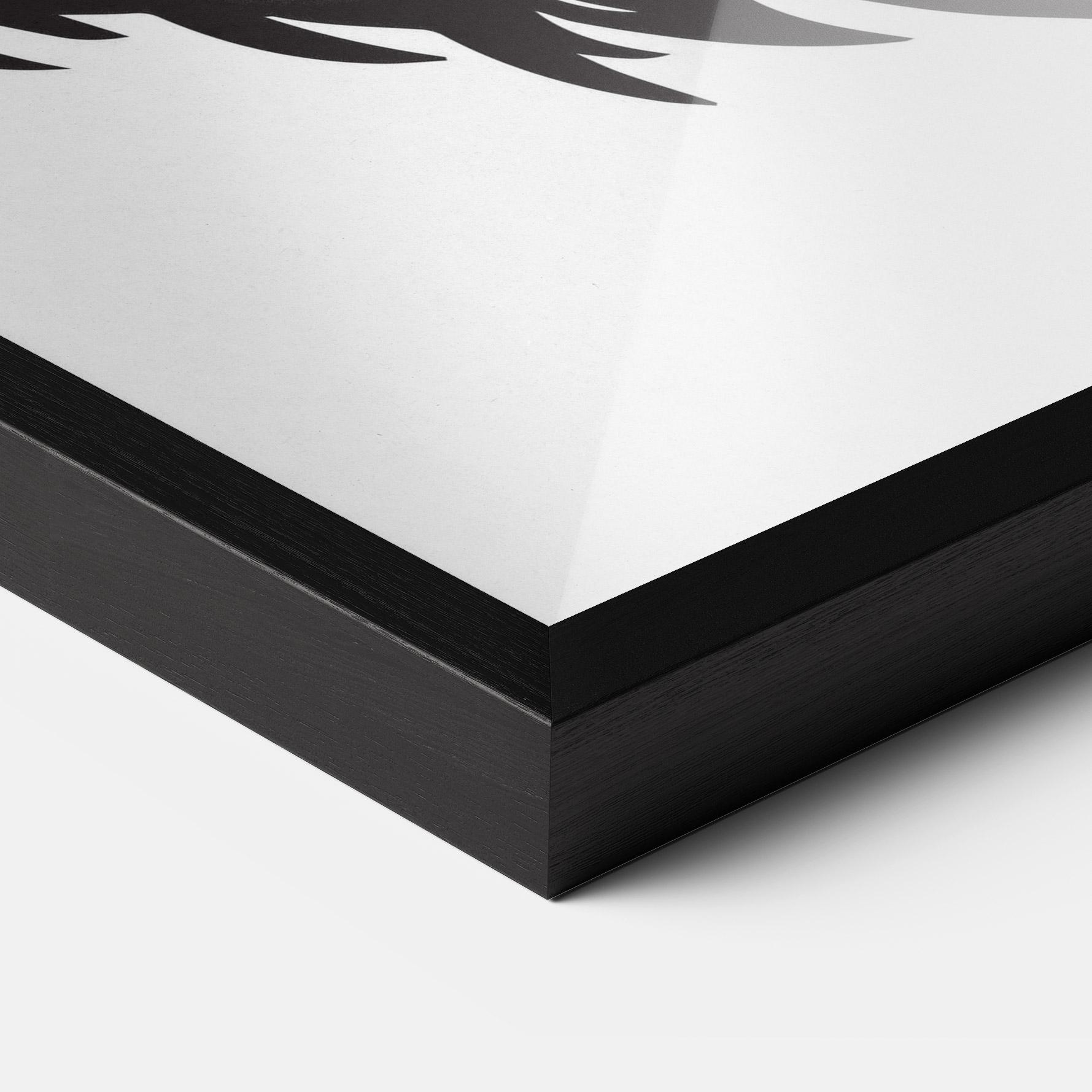 Poster Înrămat Bear Black Head mockup 3