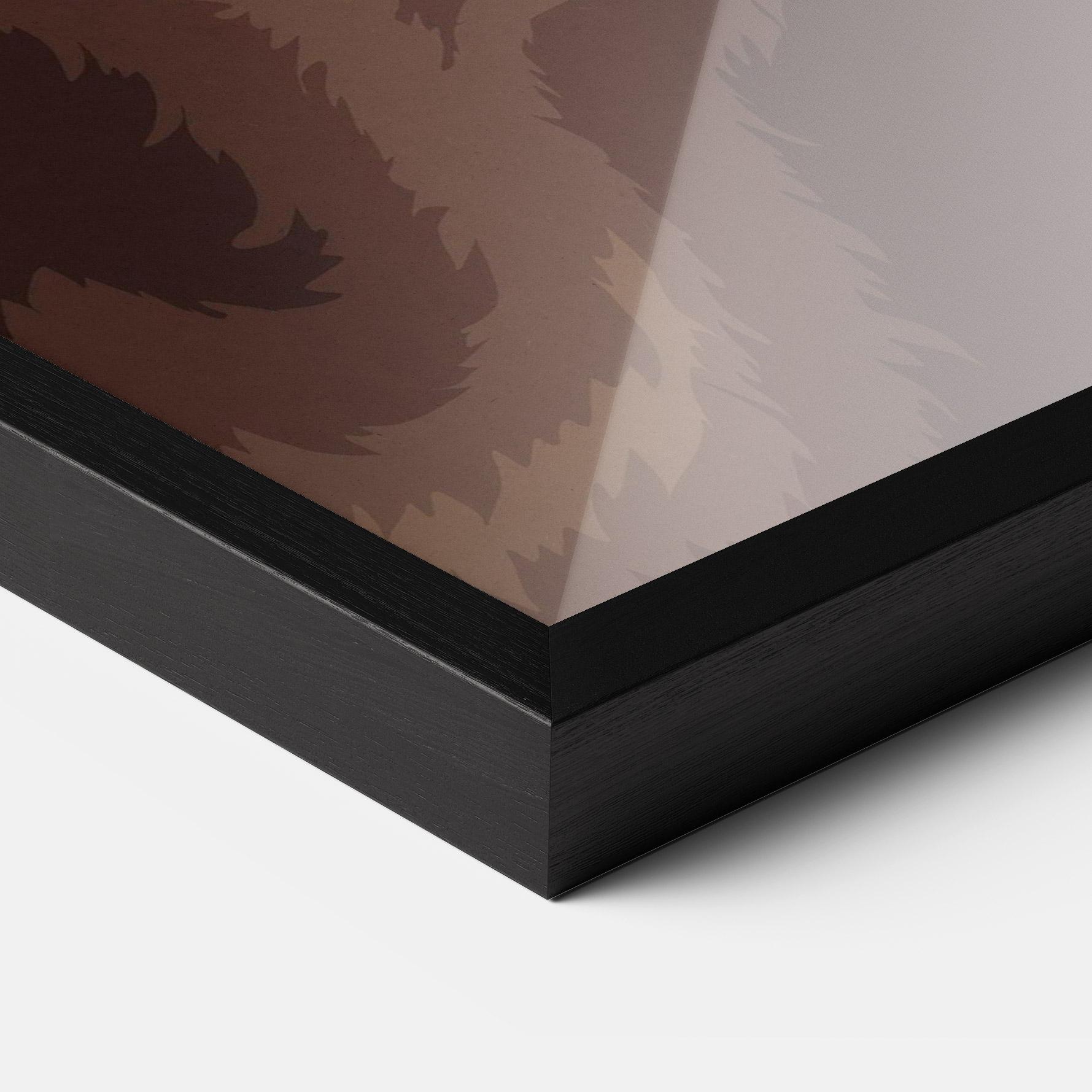 Poster Înrămat Bear Bone Art mockup 3