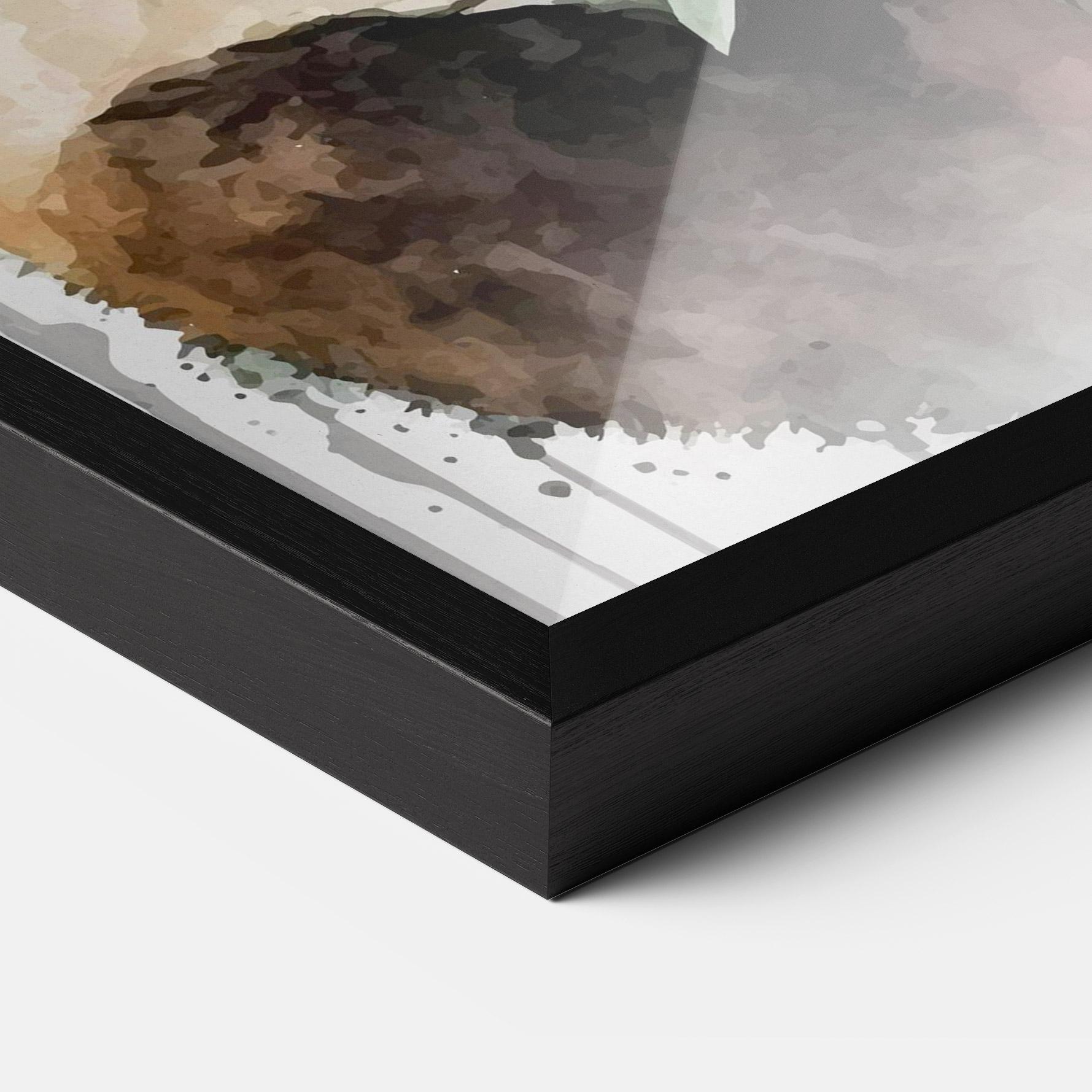 Poster Înrămat Red Flower Panda mockup 3