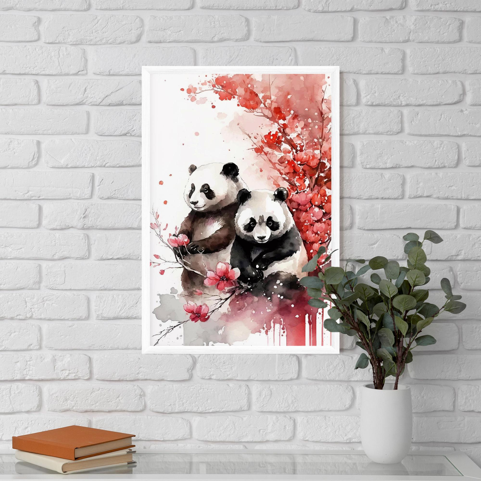 Poster Înrămat Blossom Panda mockup 5
