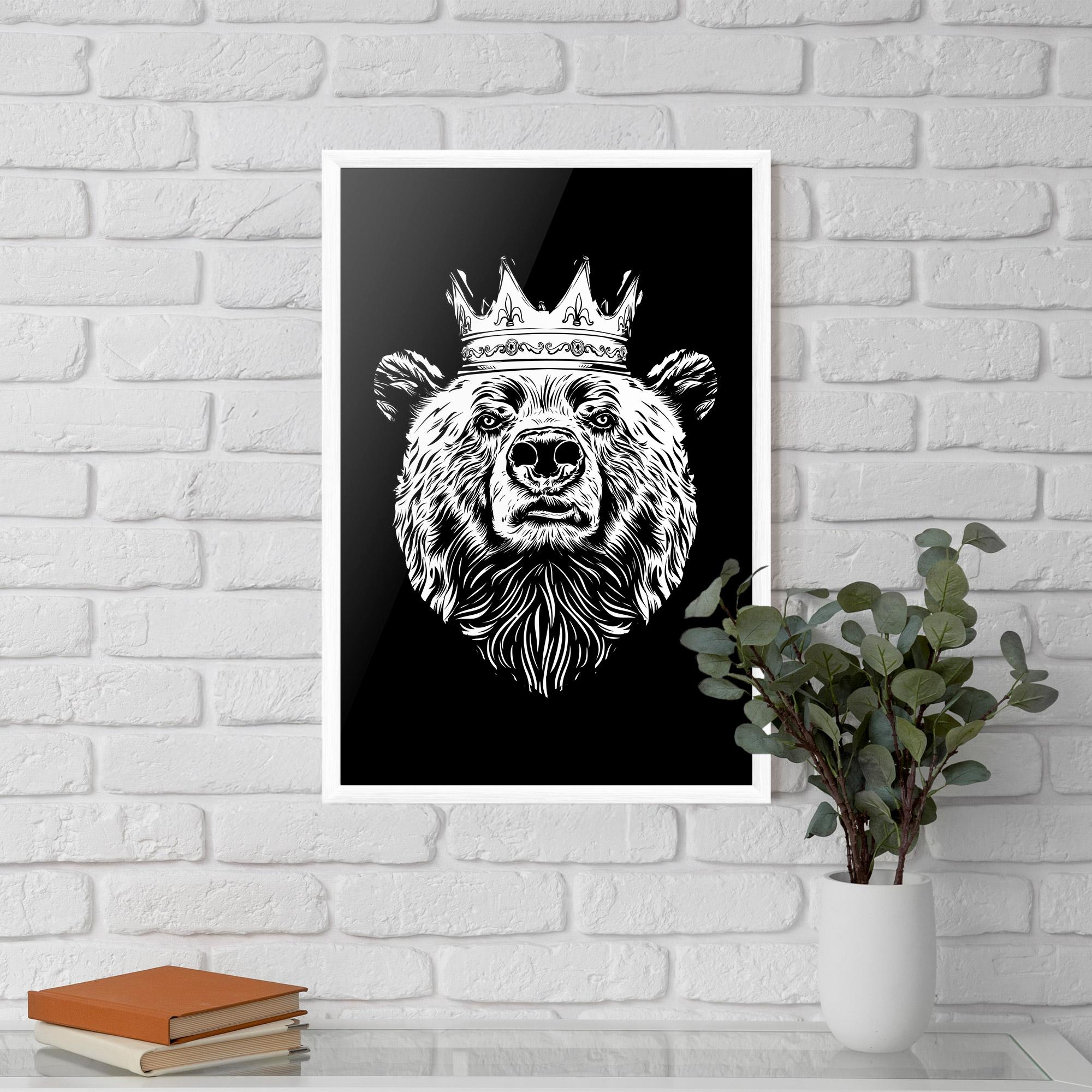 Poster Înrămat King Bear mockup 5