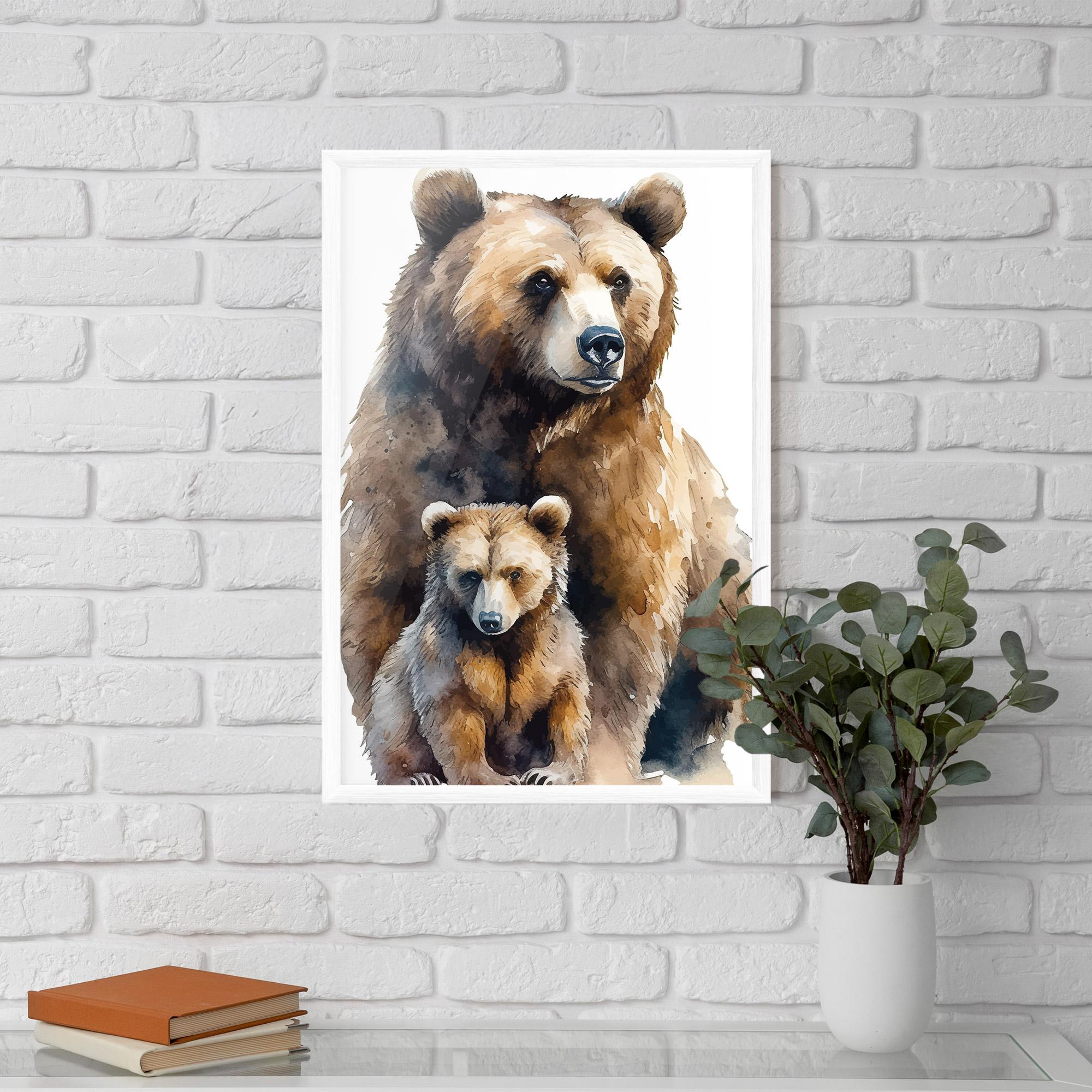 Poster Înrămat Mama Bear mockup 5
