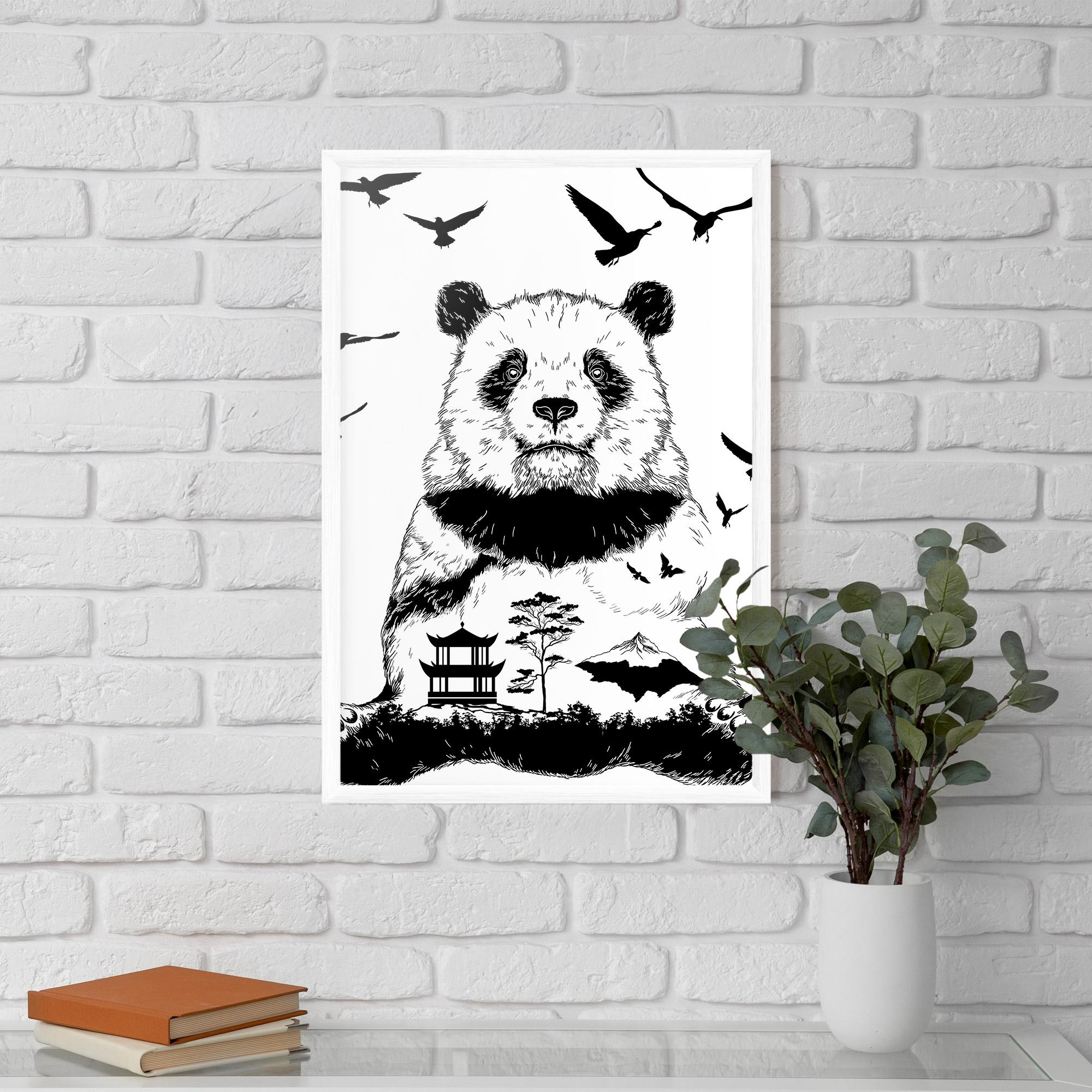 Poster Înrămat Panda Bear mockup 5