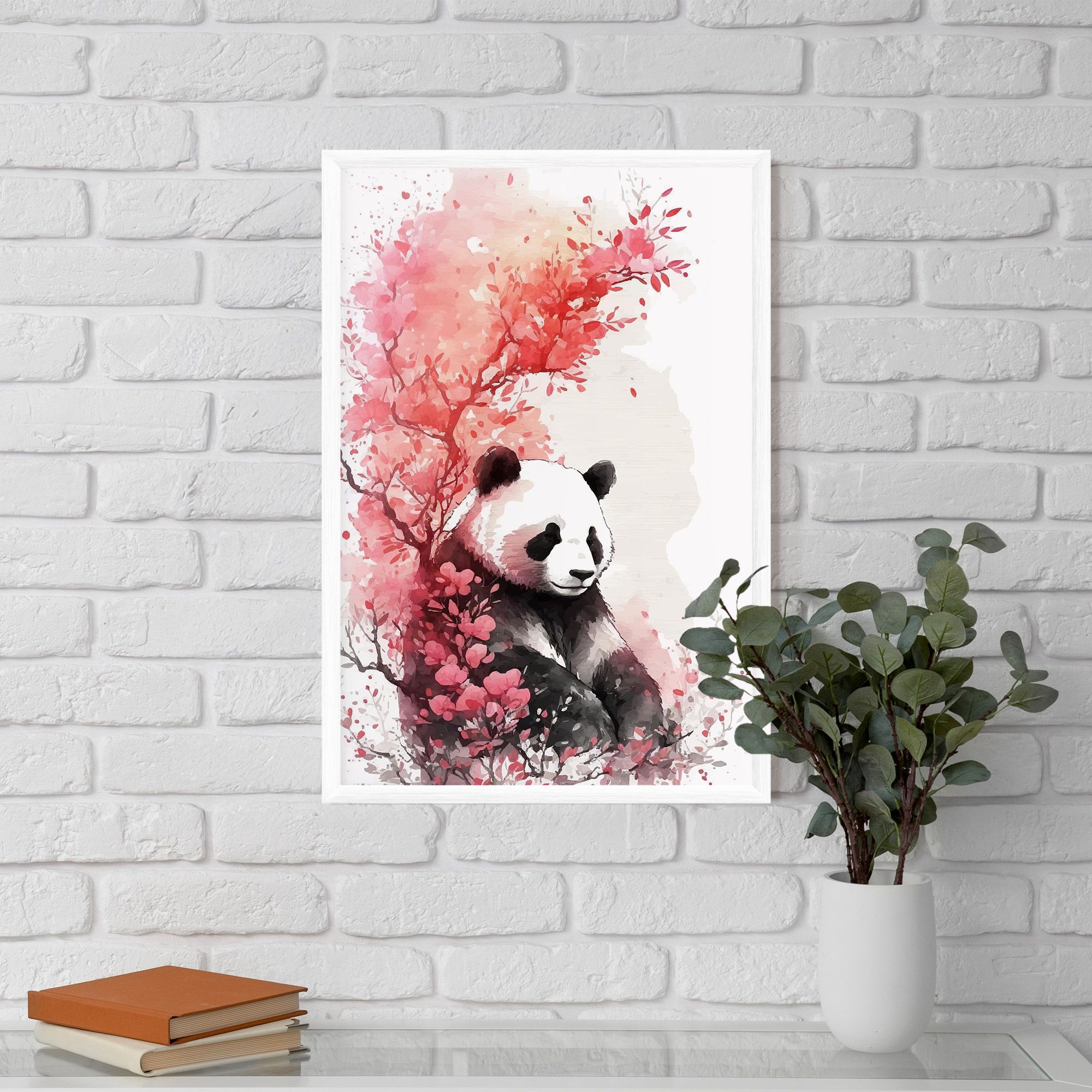 Pink Flower Panda mockup 5