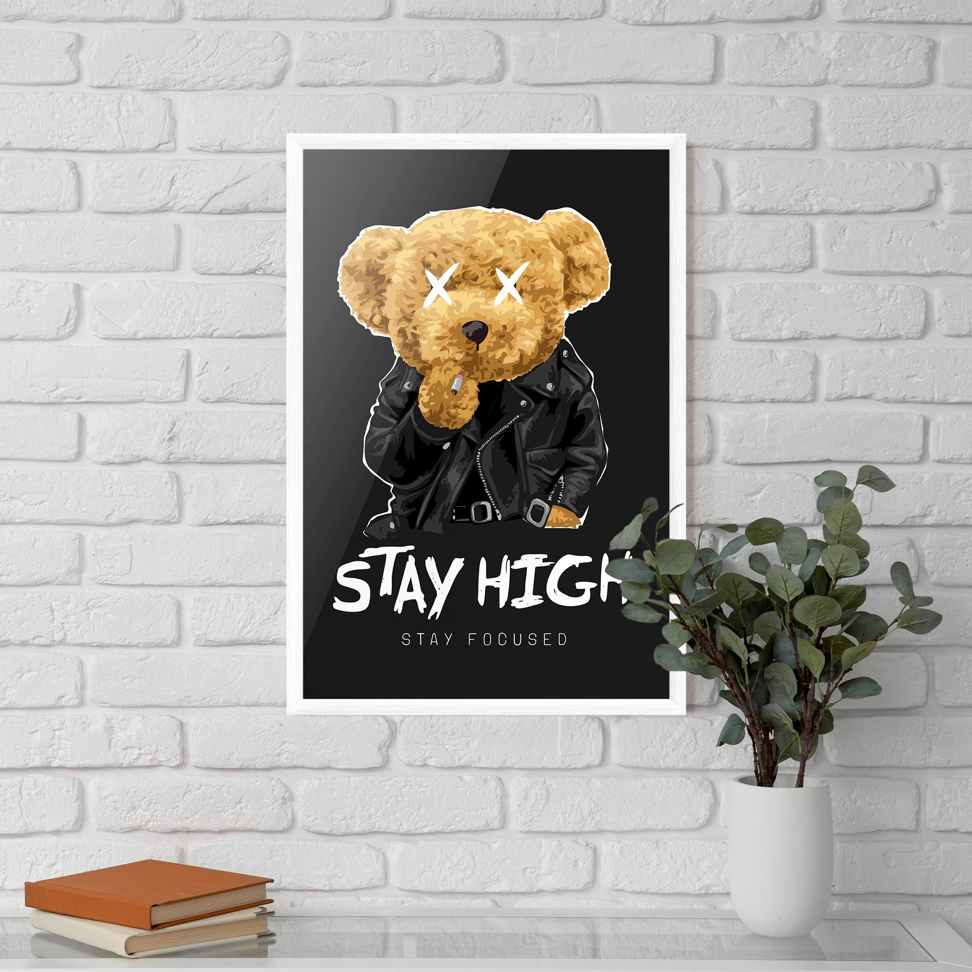 Poster Înrămat Stay High mockup 5