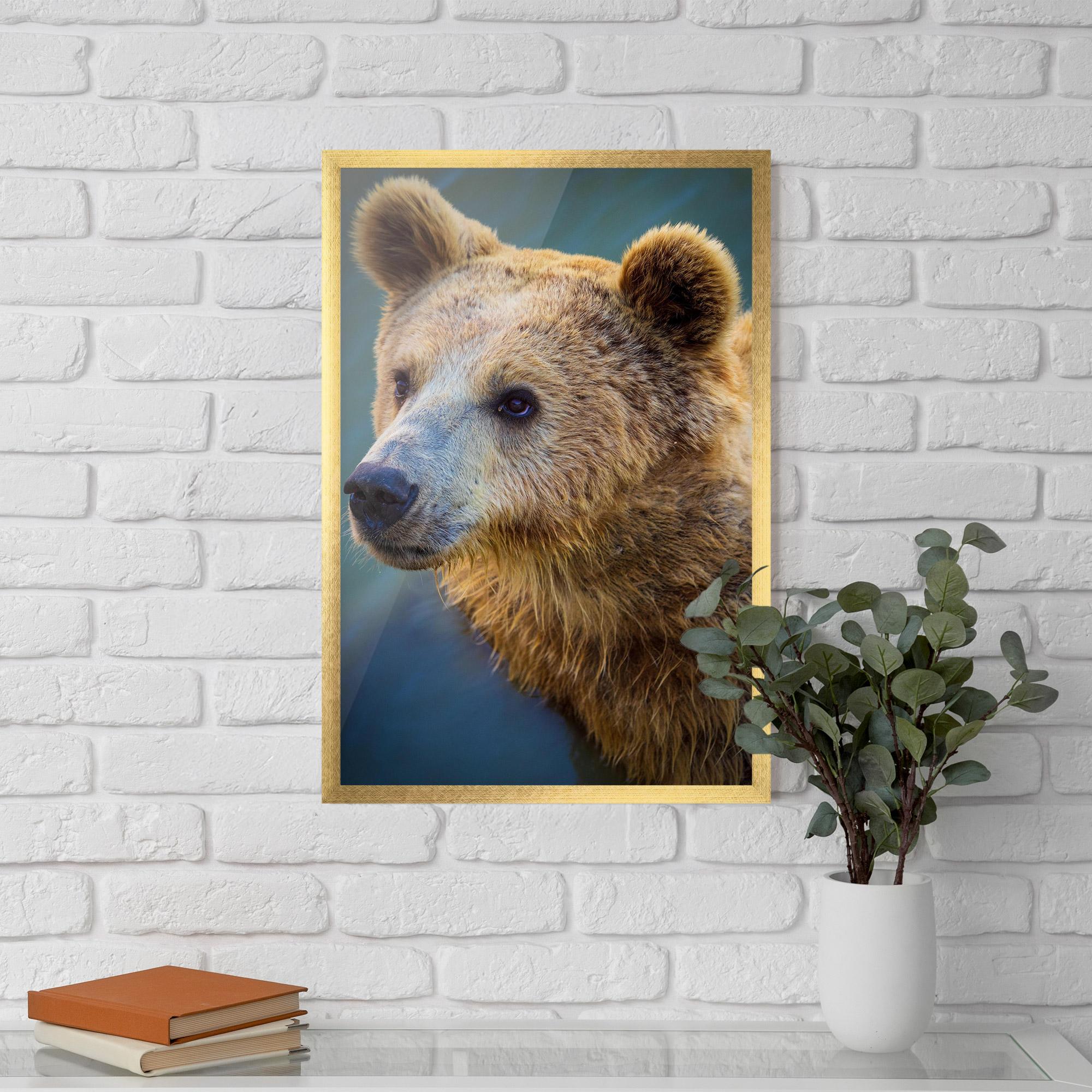 Poster Înrămat Bear Head mockup 5