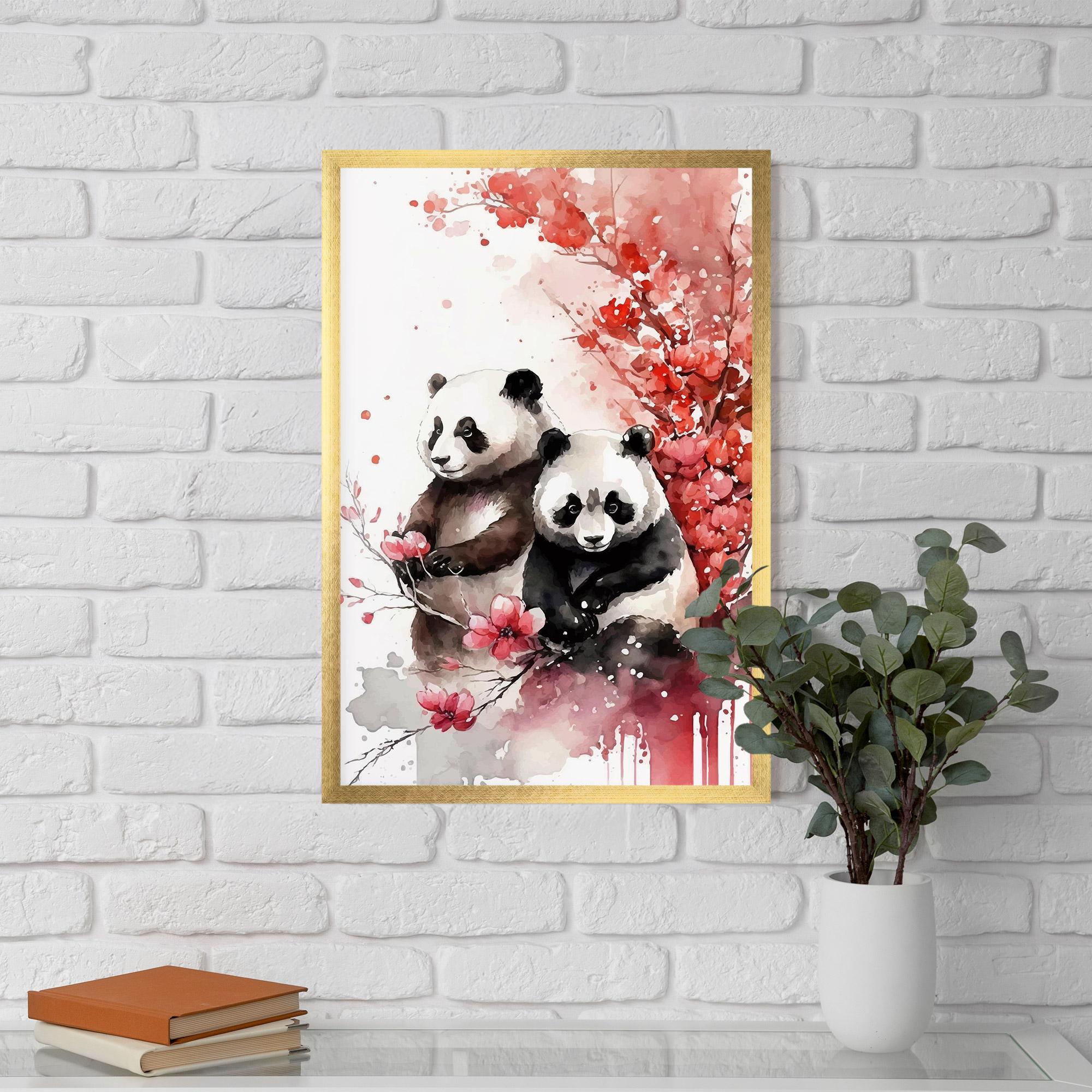 Poster Înrămat Blossom Panda mockup 5