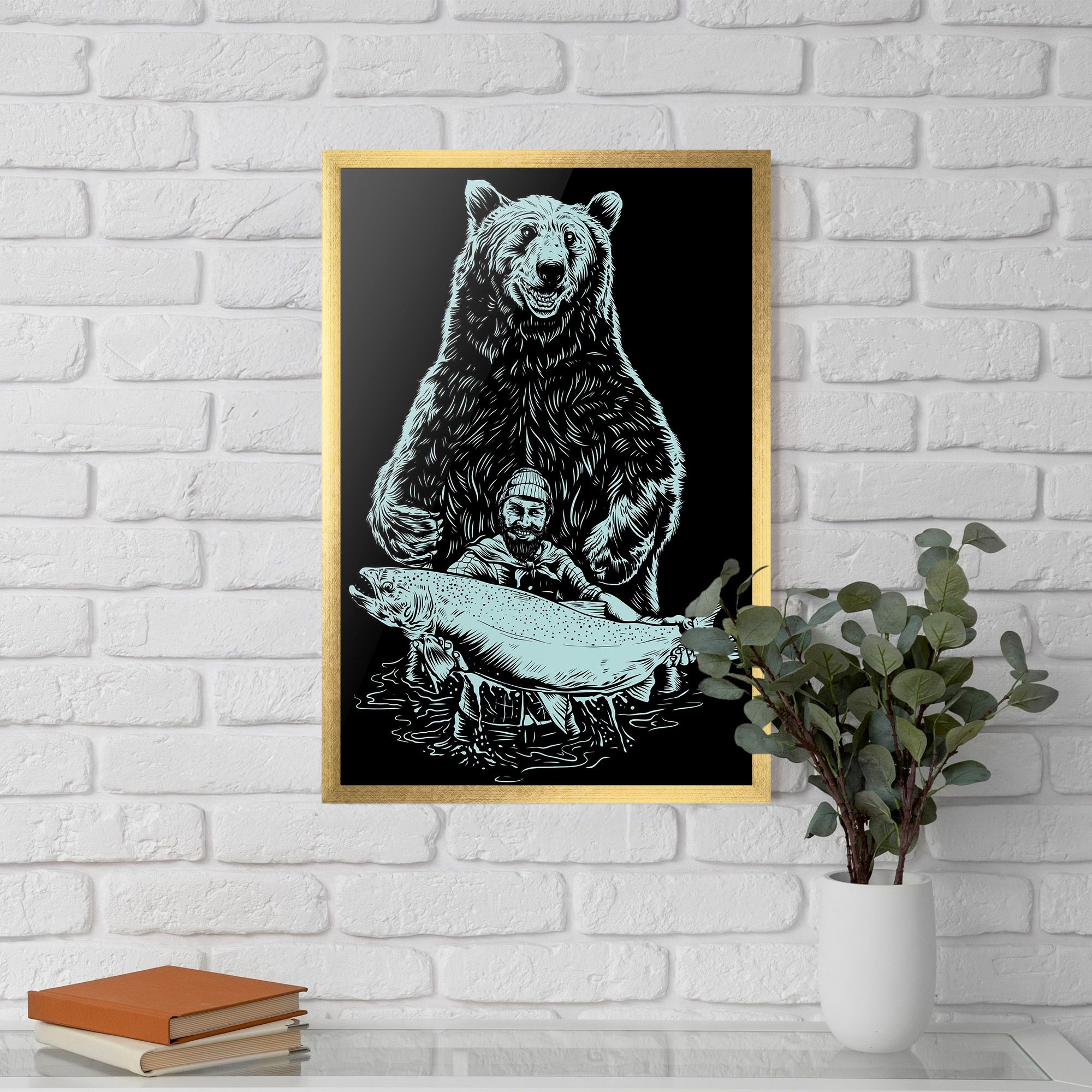 Fishing Bear mockup 5