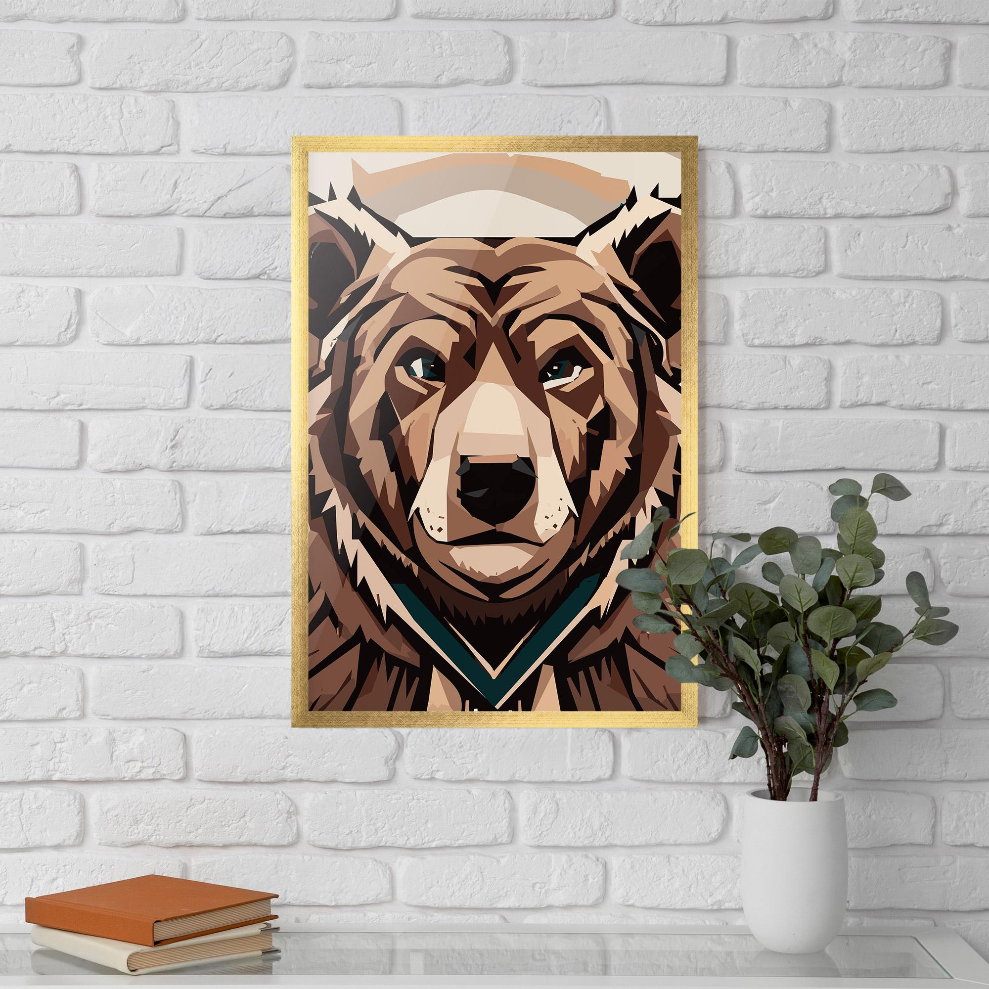 Poster Înrămat Grizzly Art mockup 5