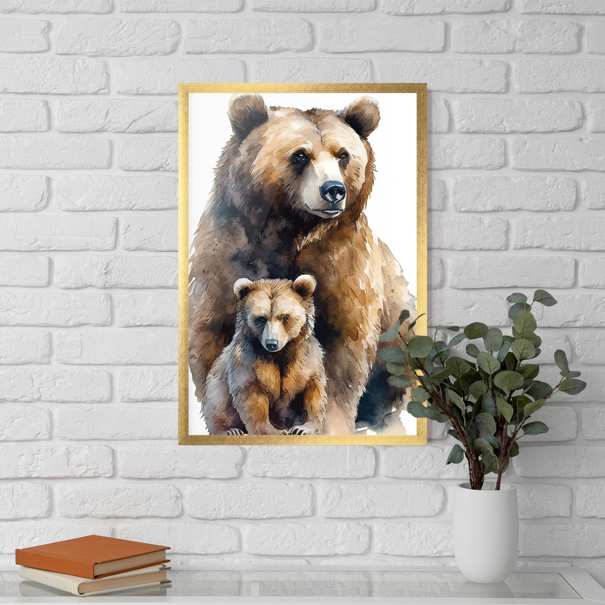 Poster Înrămat Mama Bear mockup 5
